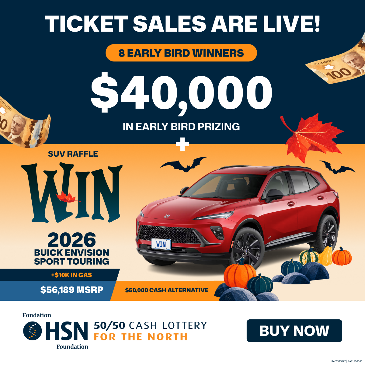 HSN 50/50 Facebook ad