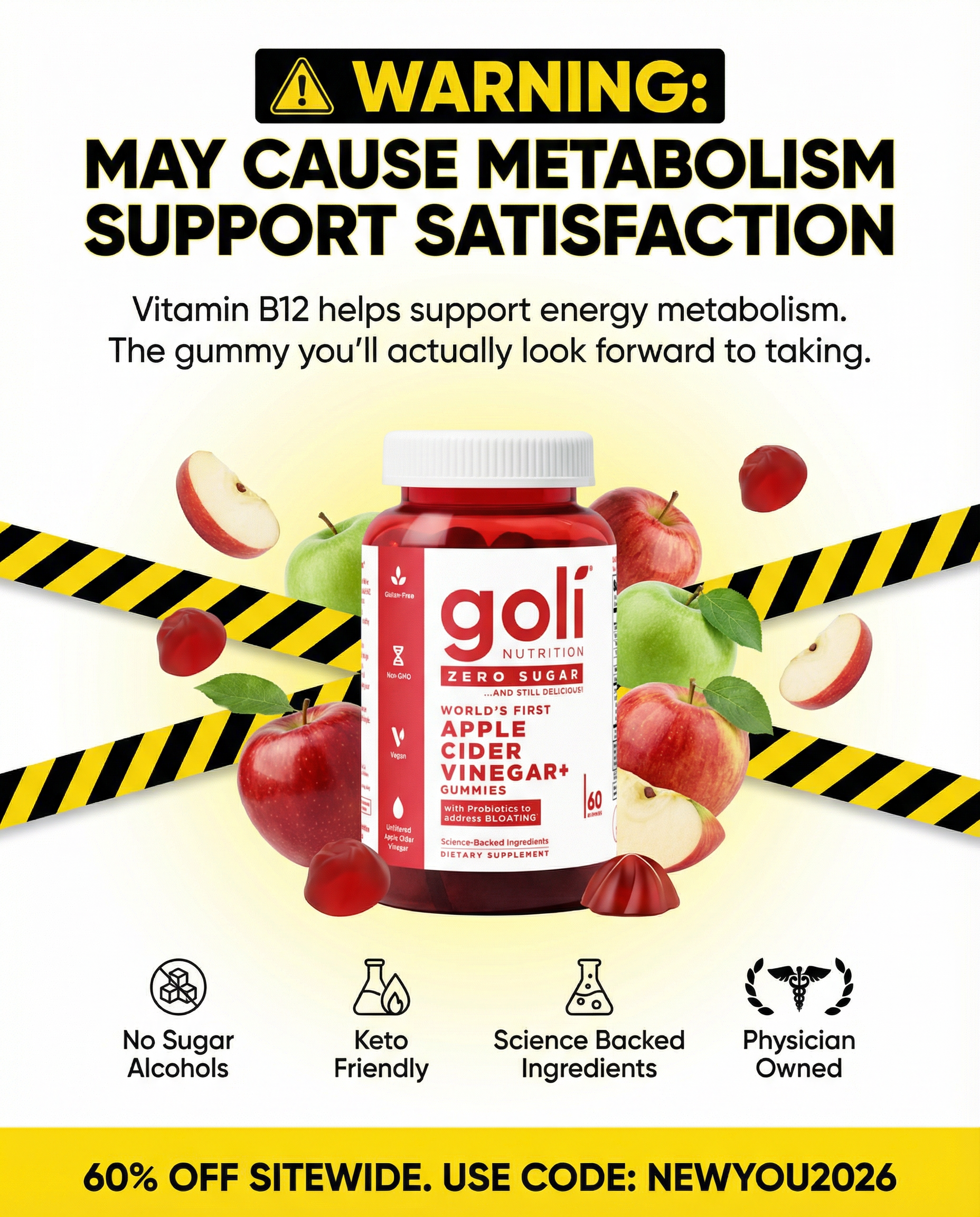 Goli Facebook ad: CODE: NEWYOU2026 - 60% OFF! Buy a Bundle Now! Free Shipping