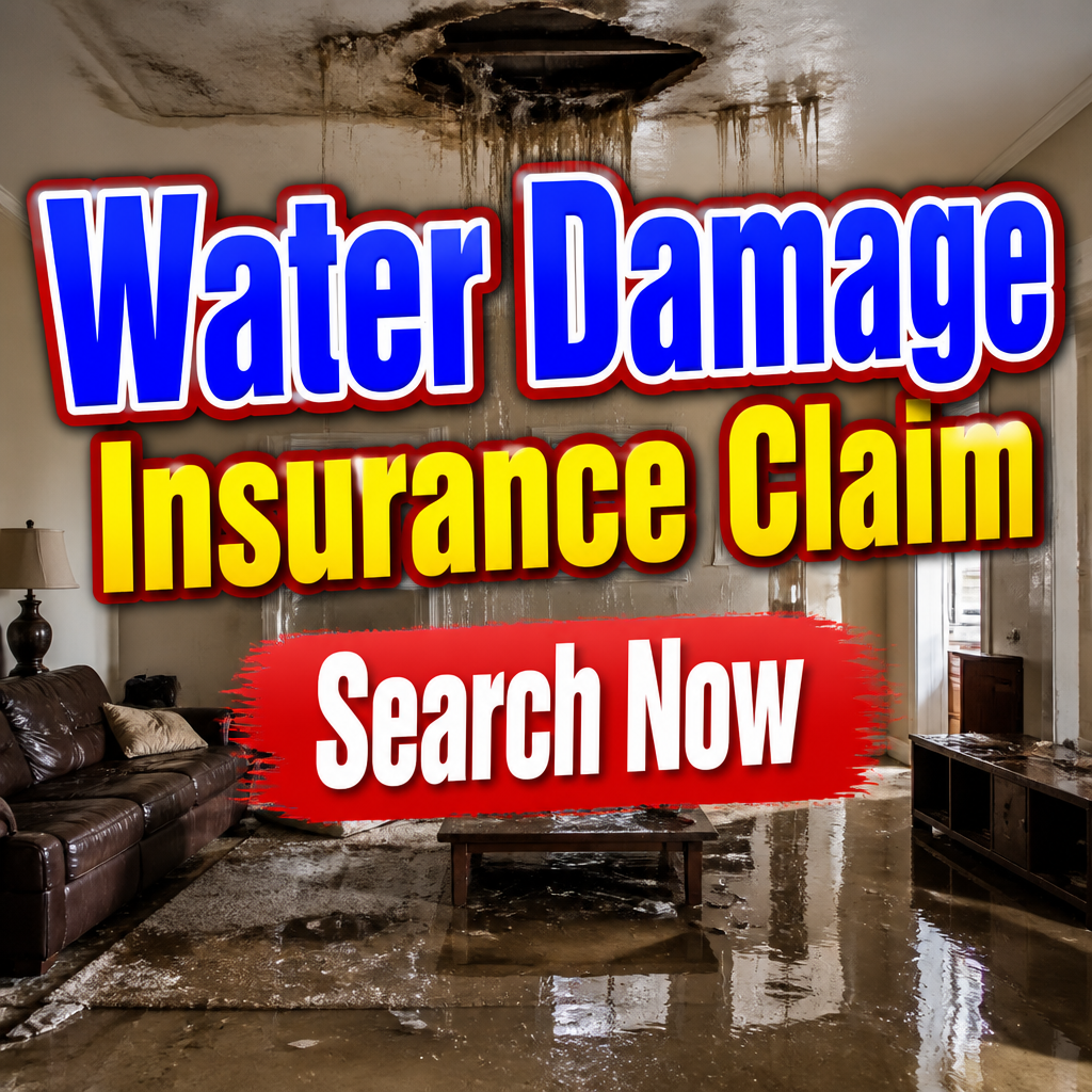 Bargain Search Facebook ad: Search for Water Damage Insurance Claim