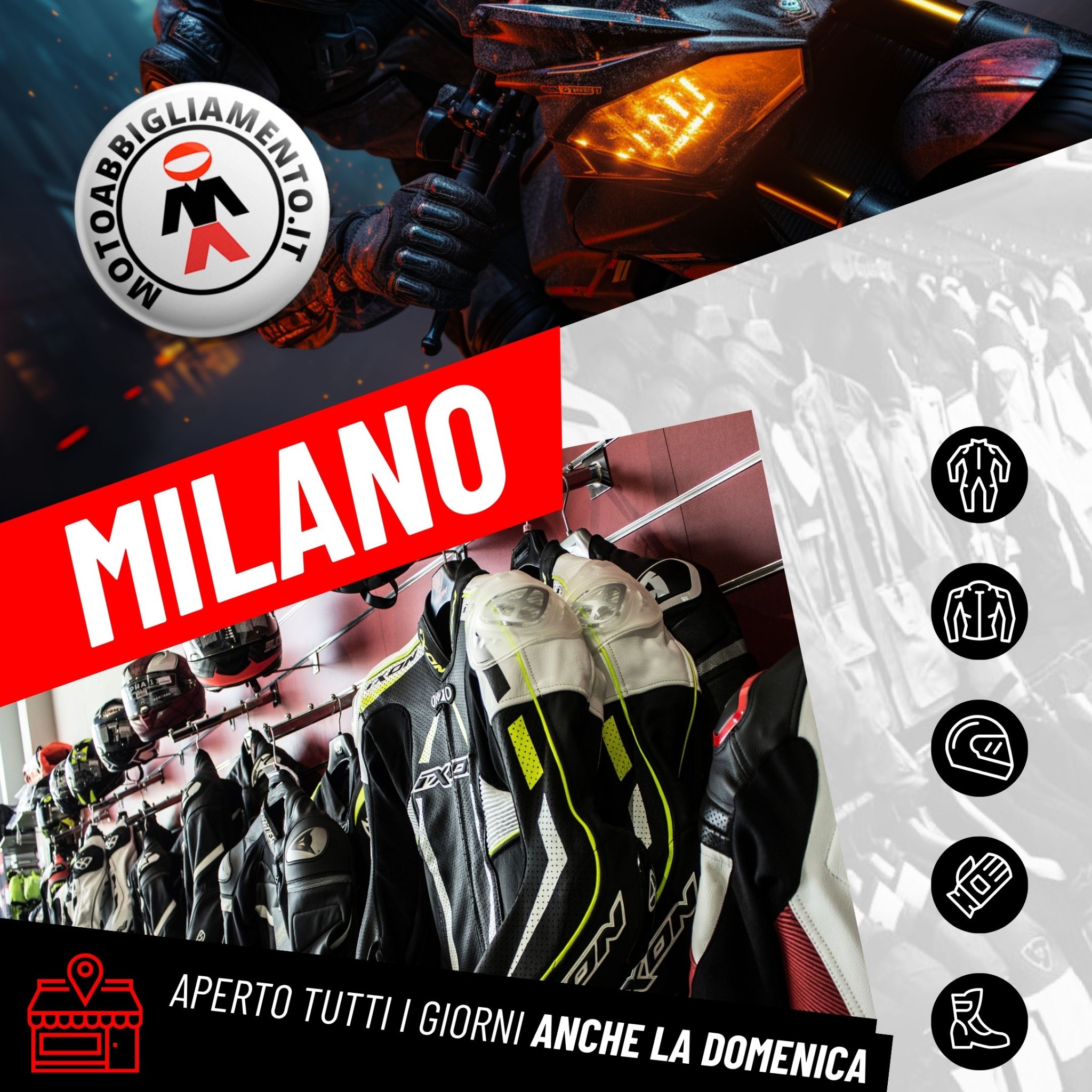Motoabbigliamento.it Facebook ad from Jan 7, 2025