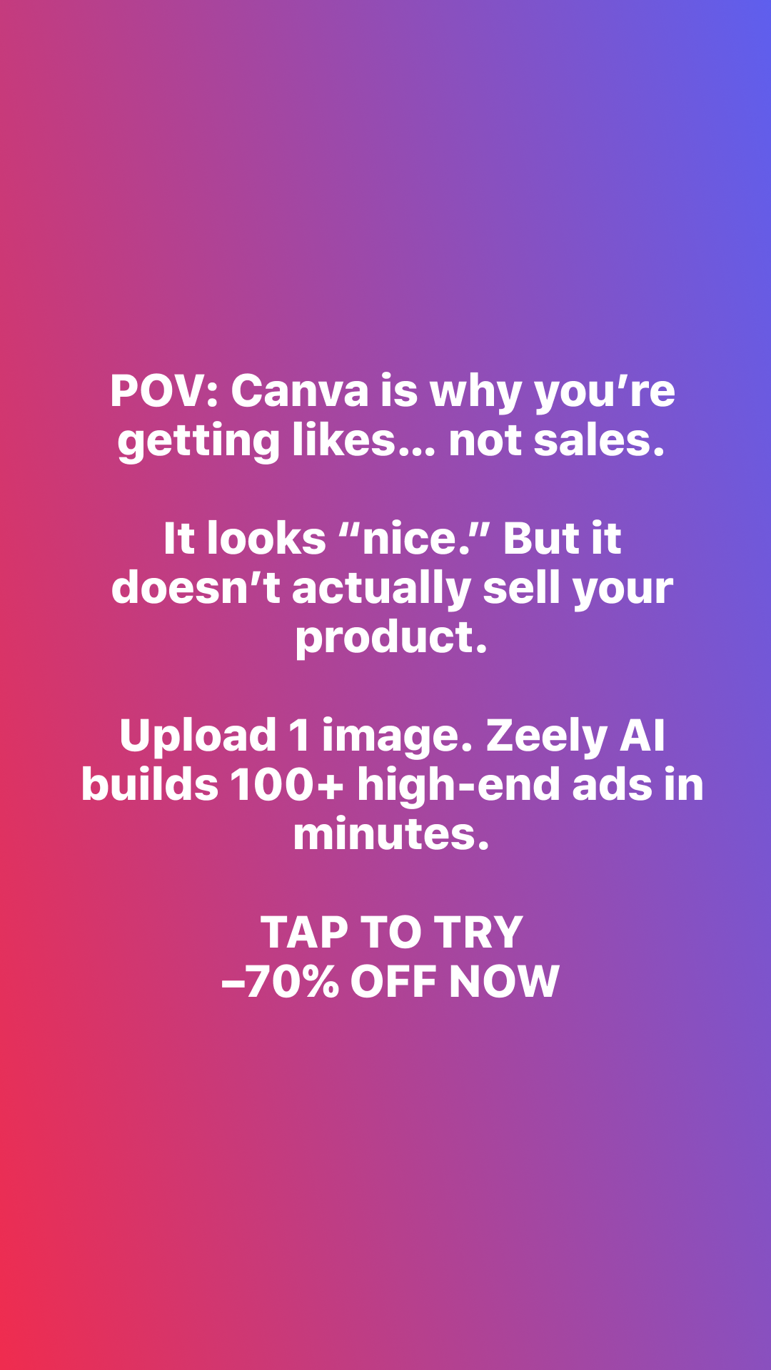 Zeely Facebook ad