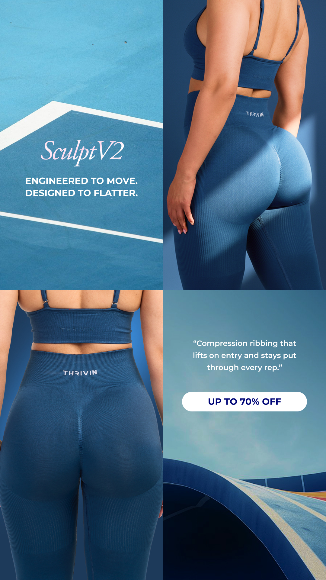 Thrivin Gymwear Facebook ad
