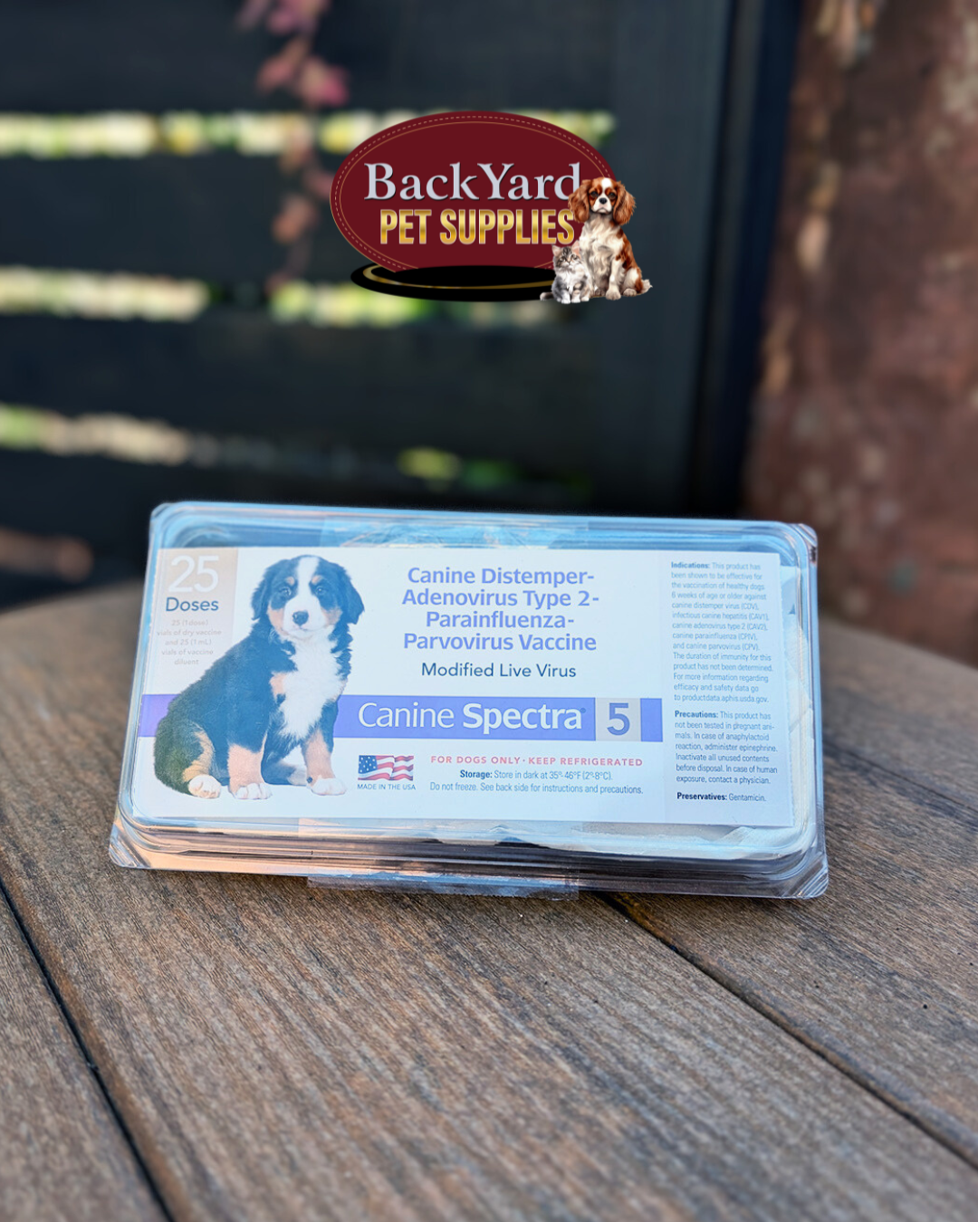 BackYard Pet Supplies Facebook ad from Oct 27, 2025