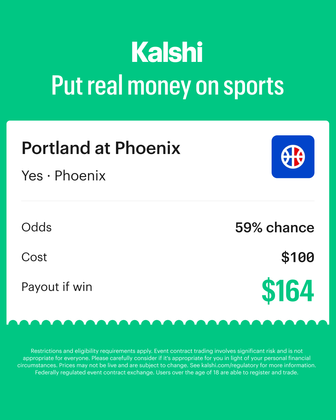 Kalshi - Trade the Headlines Facebook ad