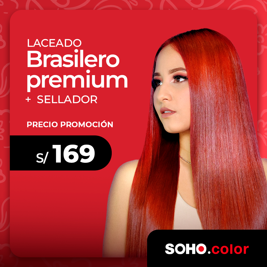 Soho Color Facebook ad: Luce un lacio perfecto y sin frizz