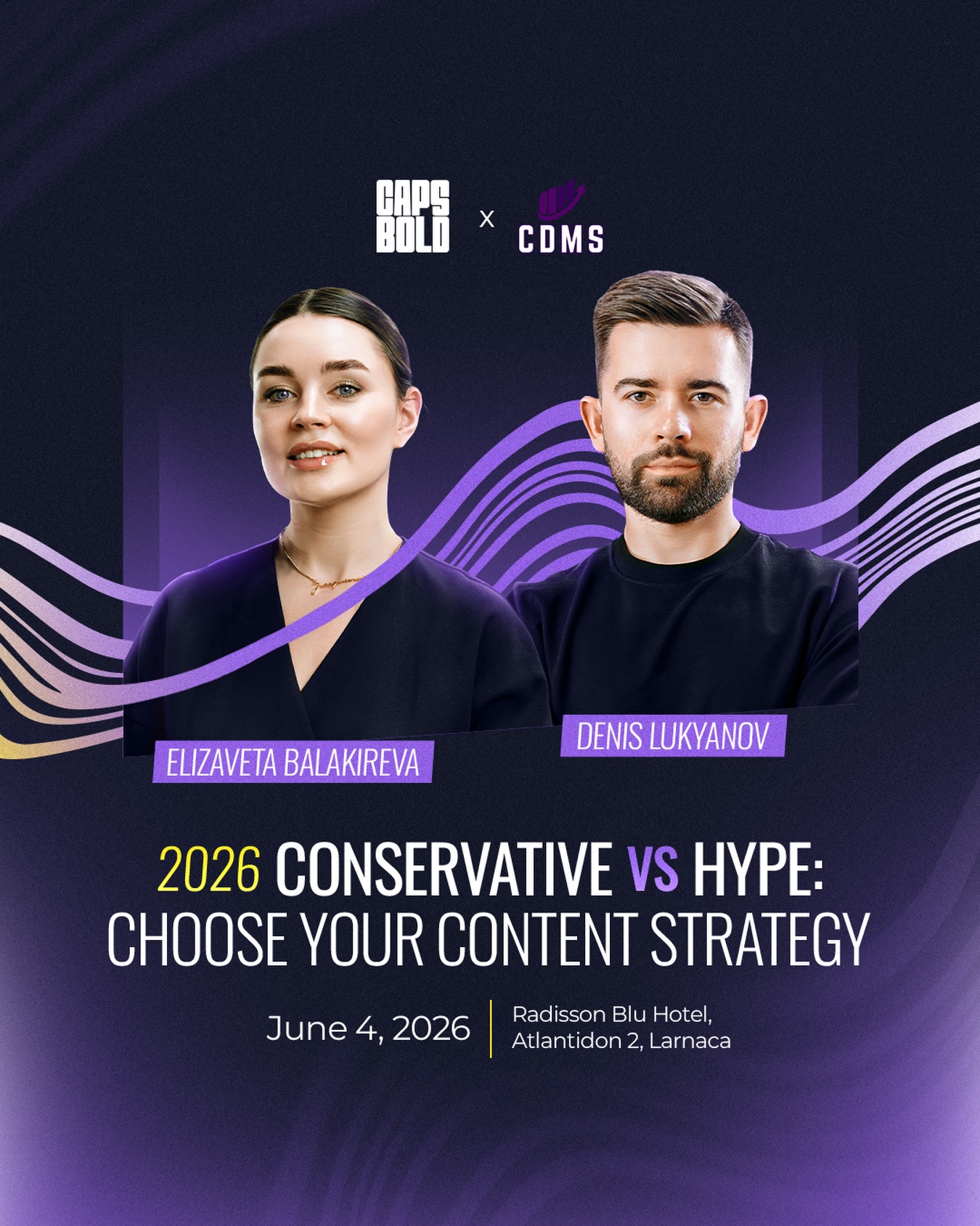 Capsbold Facebook ad: On 4 June, CAPSBOLD will be at @cyprussummit…