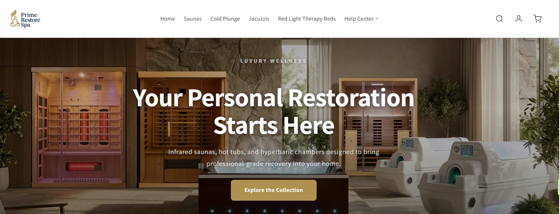 Prime Restore Spa Facebook ad: Transform your home into the ultimate wellness sanctuary.