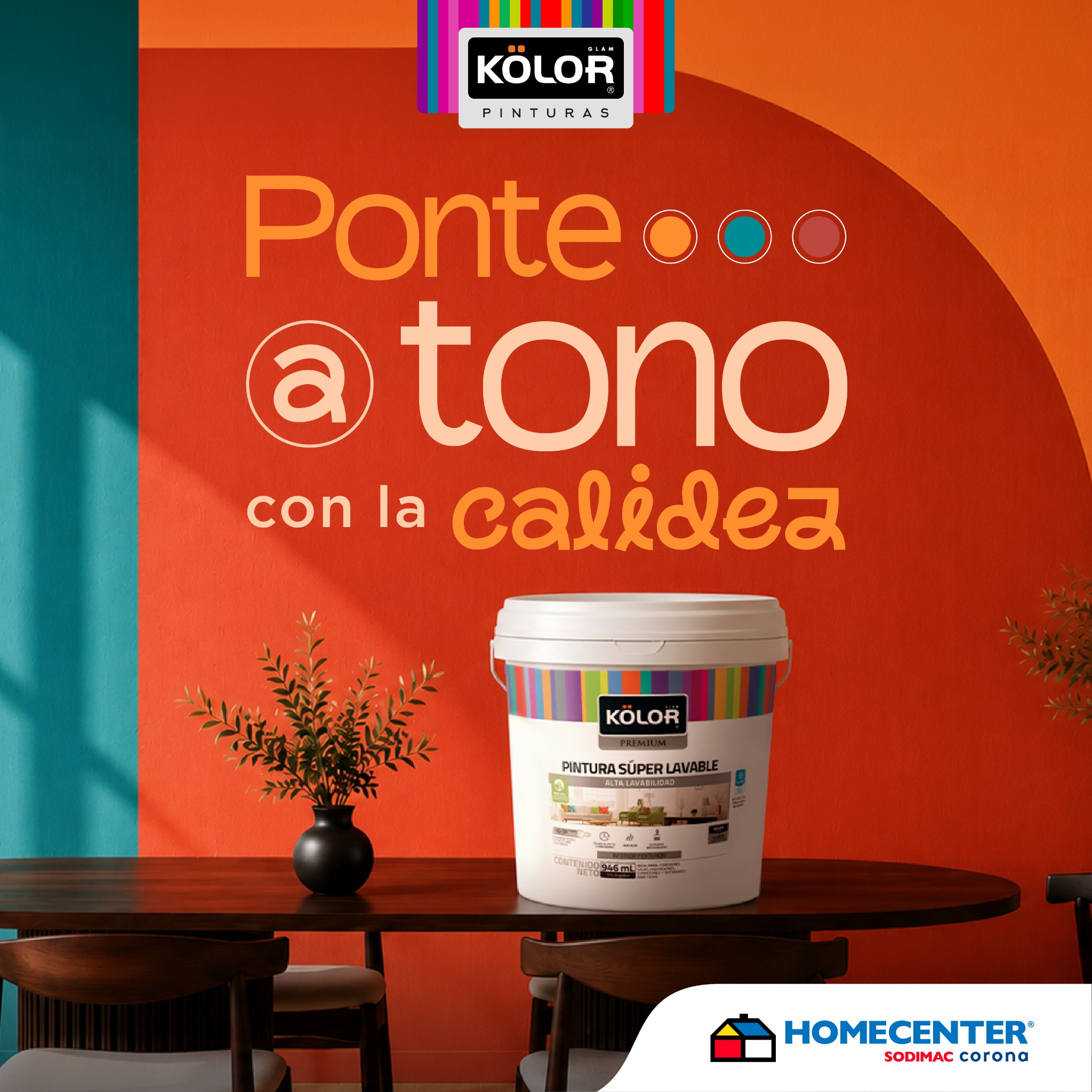 Homecenter Facebook ad: Pinturas Kölor