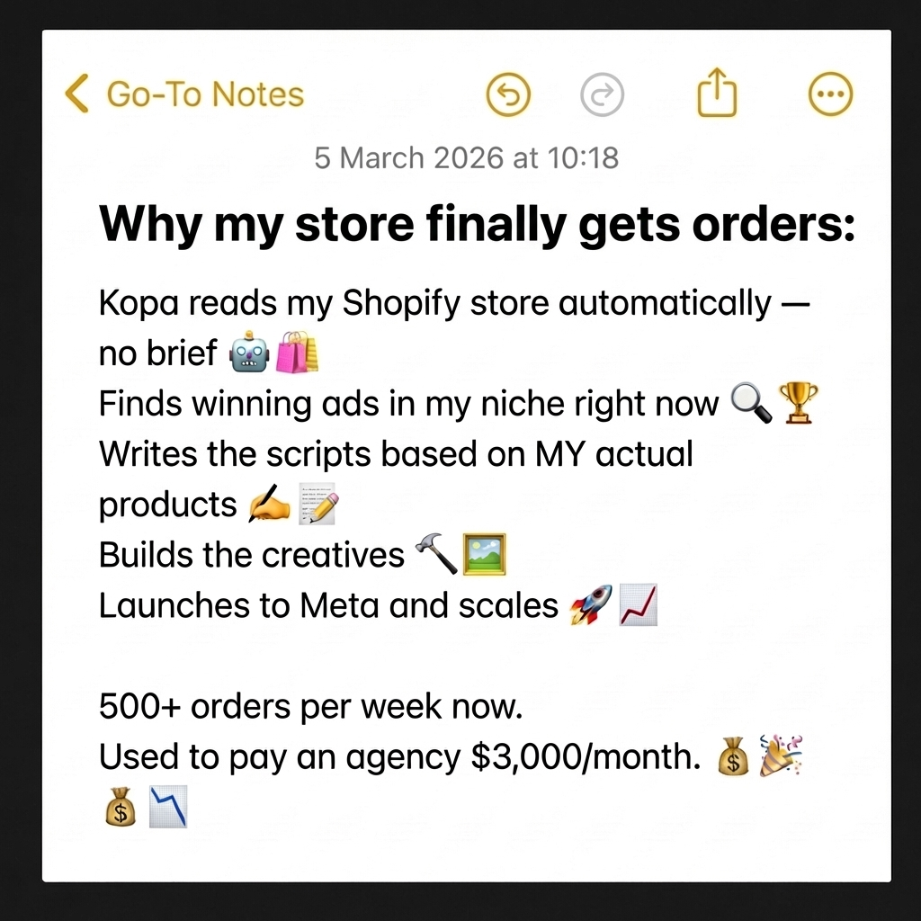 kopa.ai Facebook ad