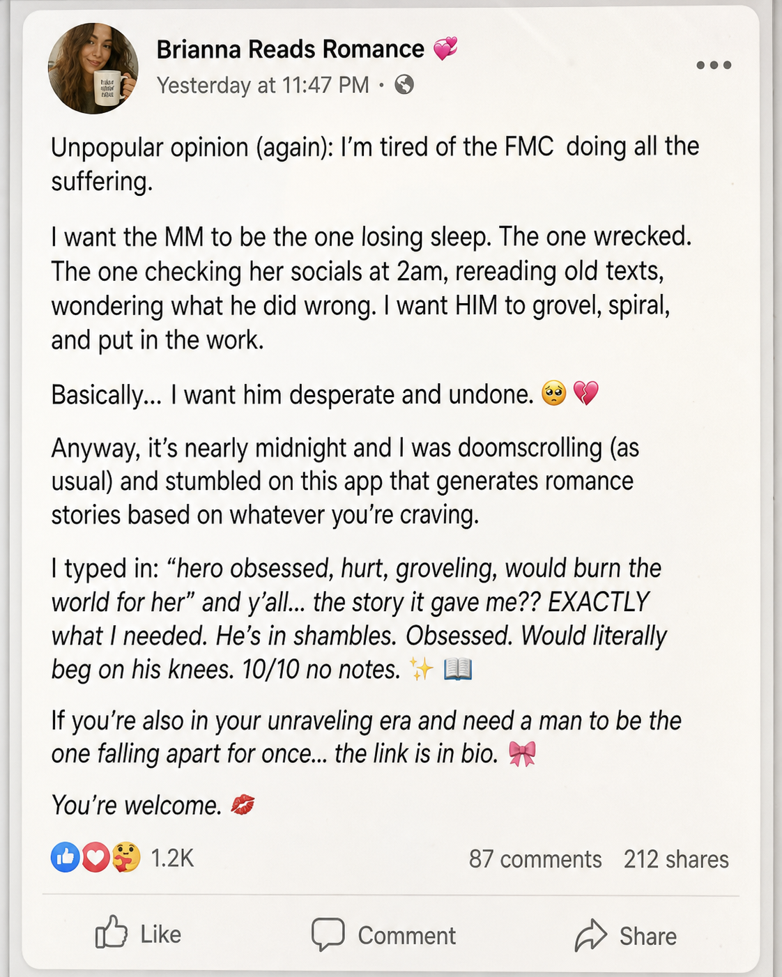 Love & Spice Facebook ad
