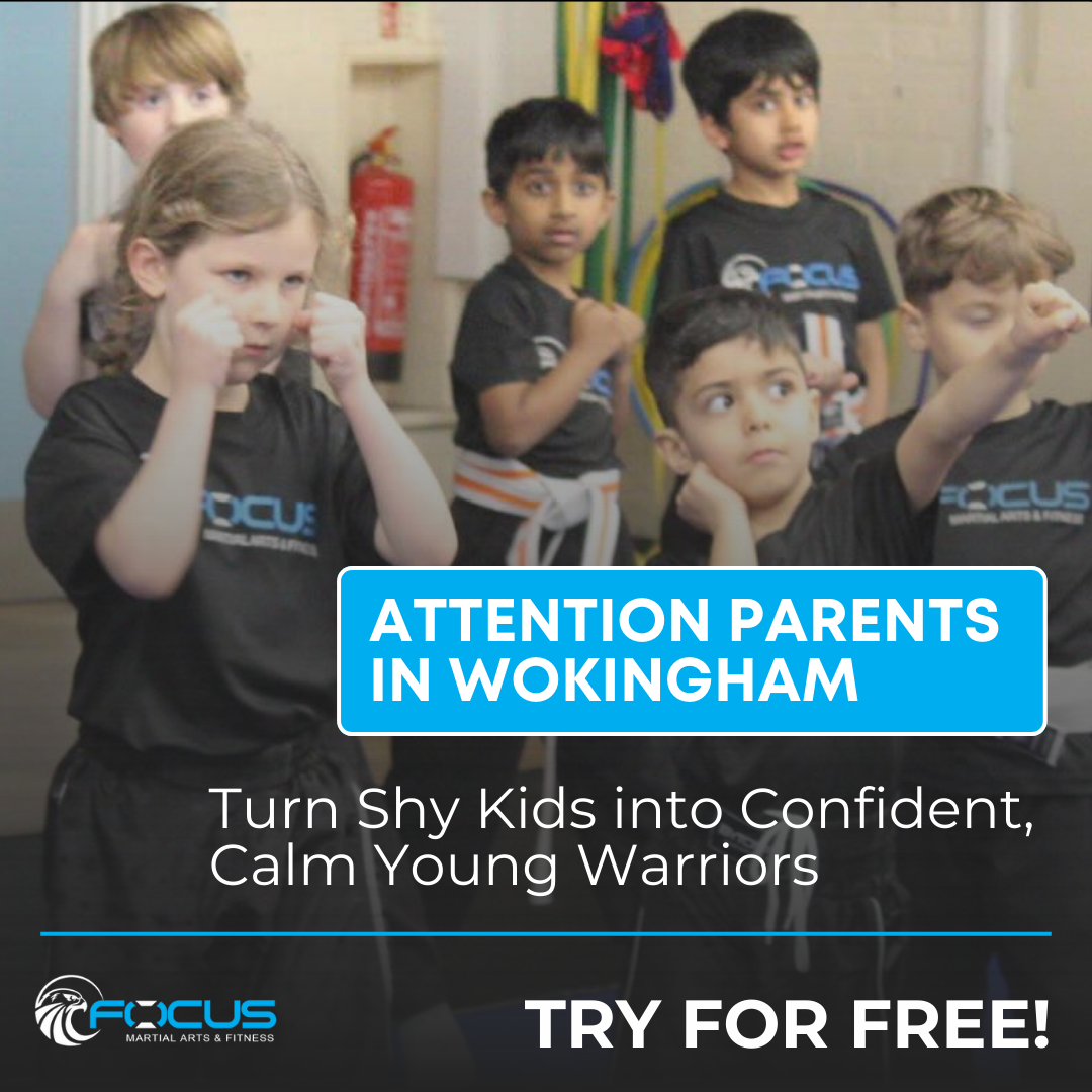 Focus Martial Arts & Fitness Facebook ad: Let Your Child Try Martial Arts For Free!