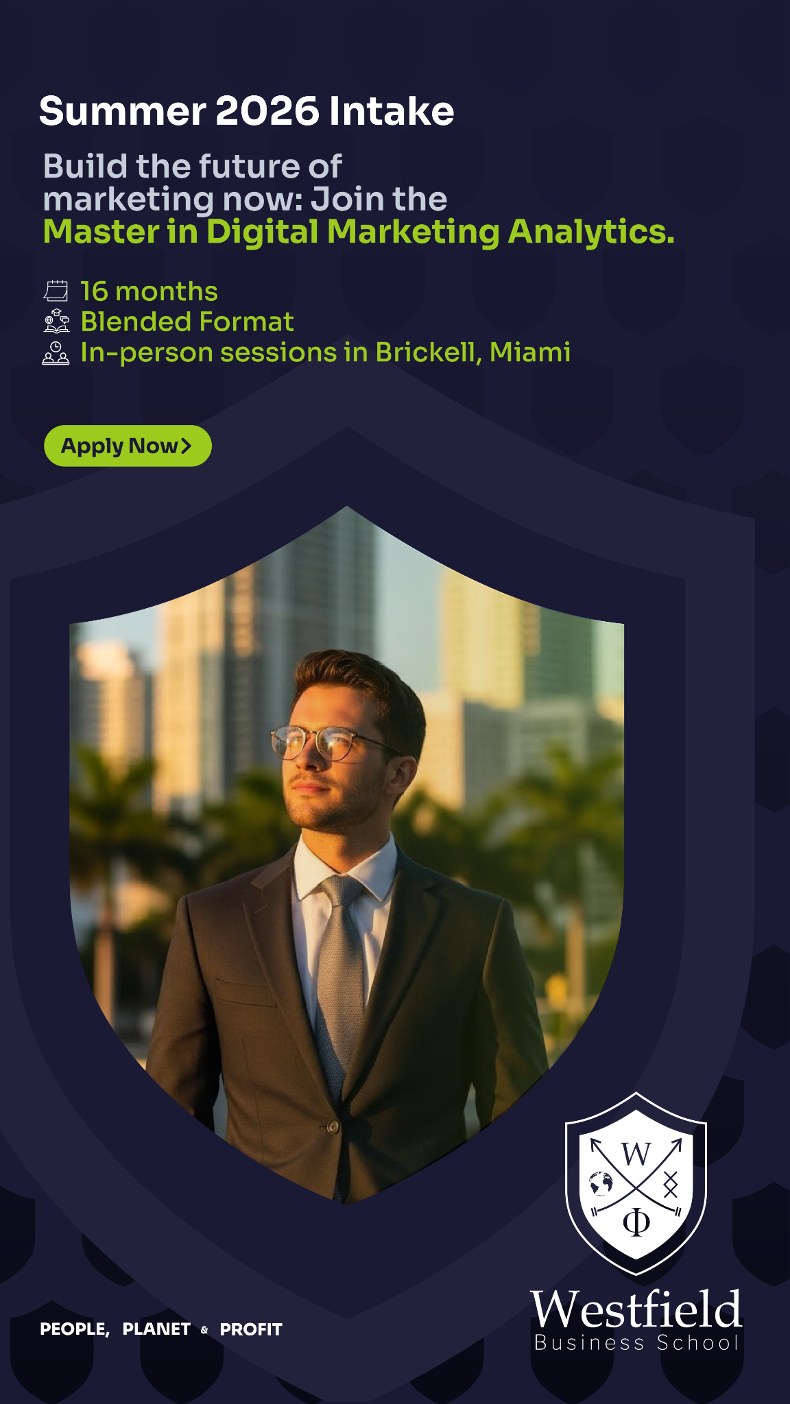 Westfield Business School Facebook ad from Mar 2, 2026