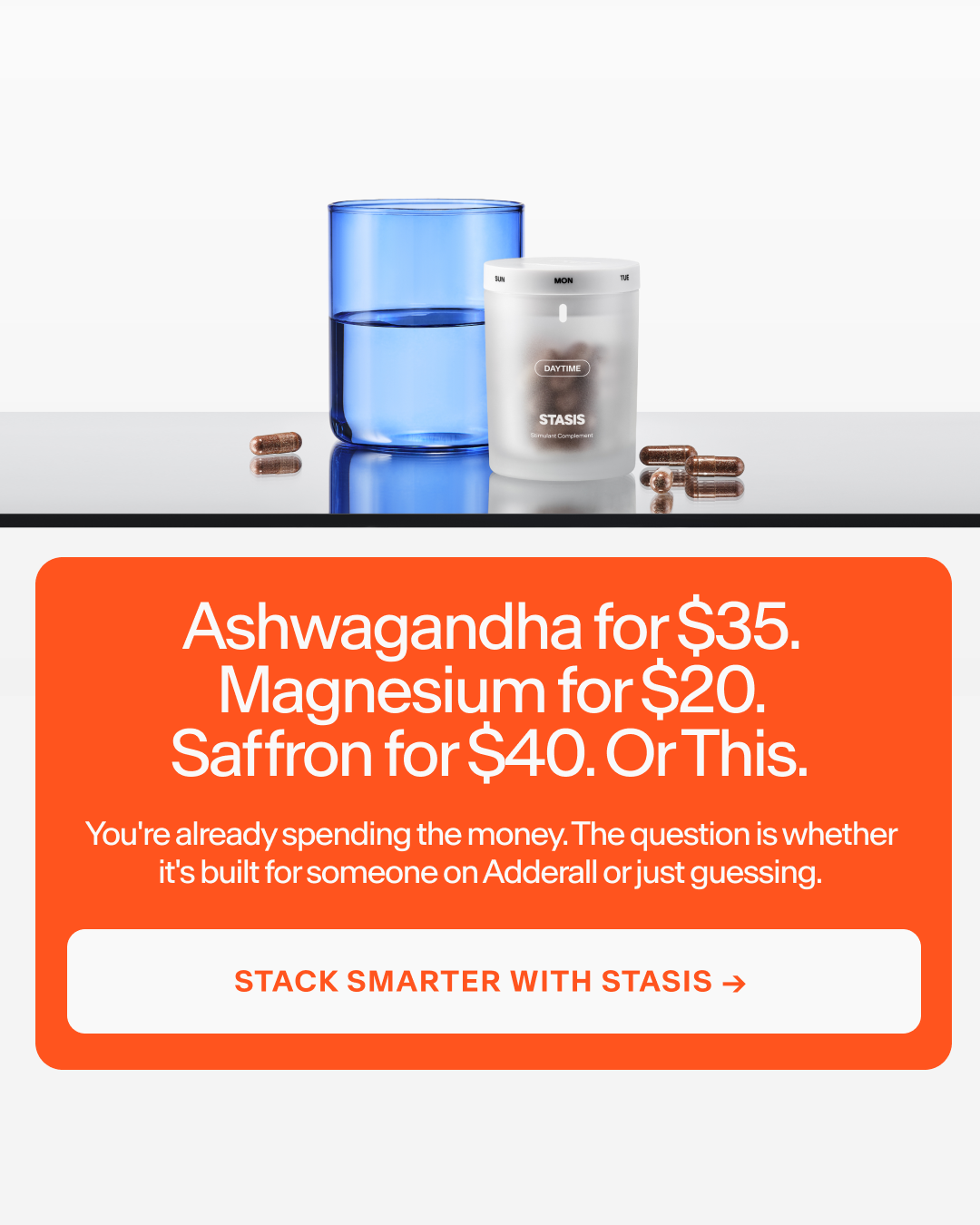 Stasis Facebook ad
