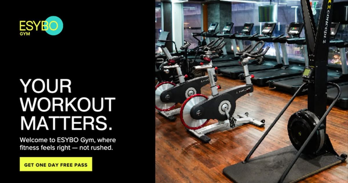 Esybo Gym Facebook ad from Nov 6, 2025