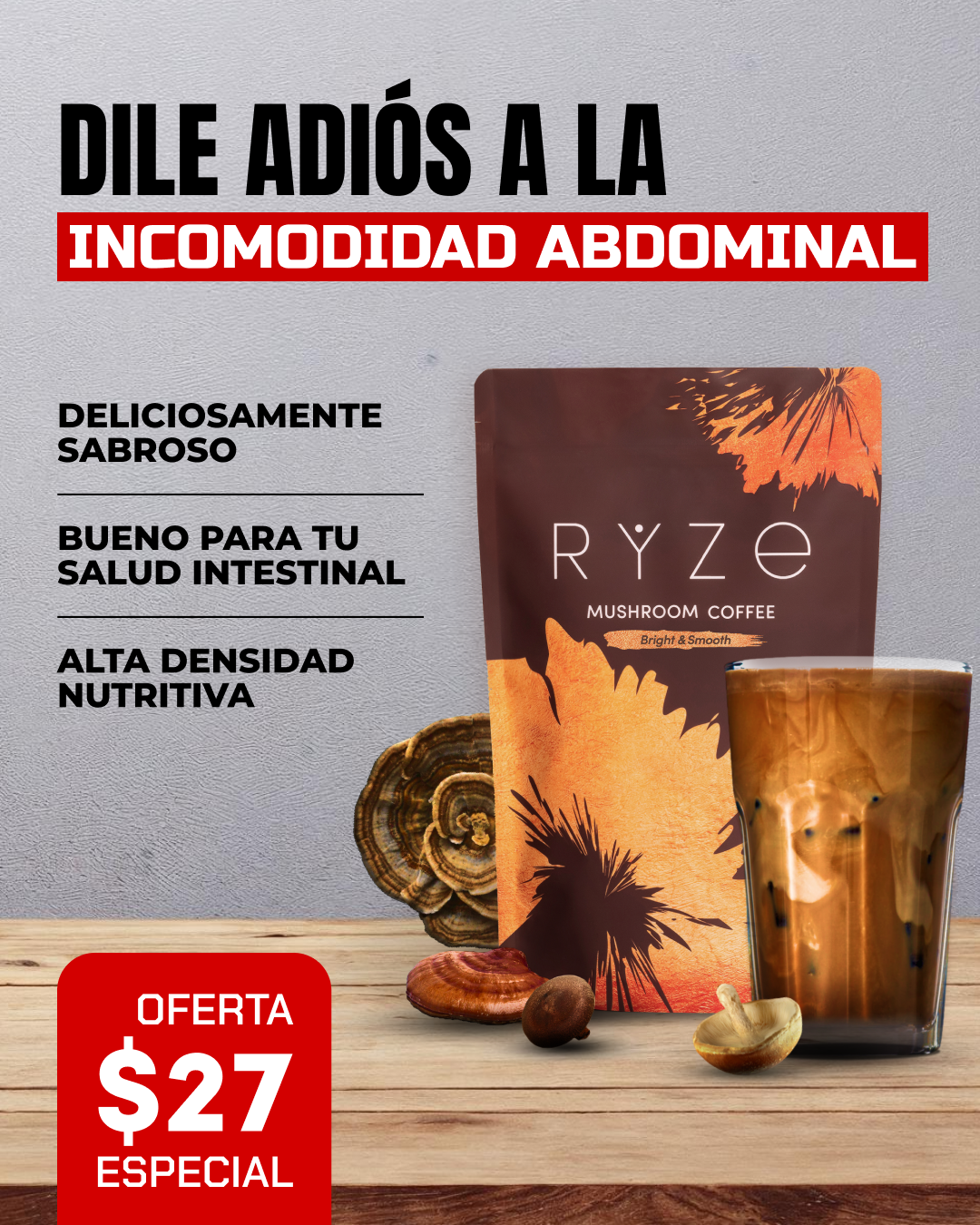 RYZE Superfoods Facebook ad