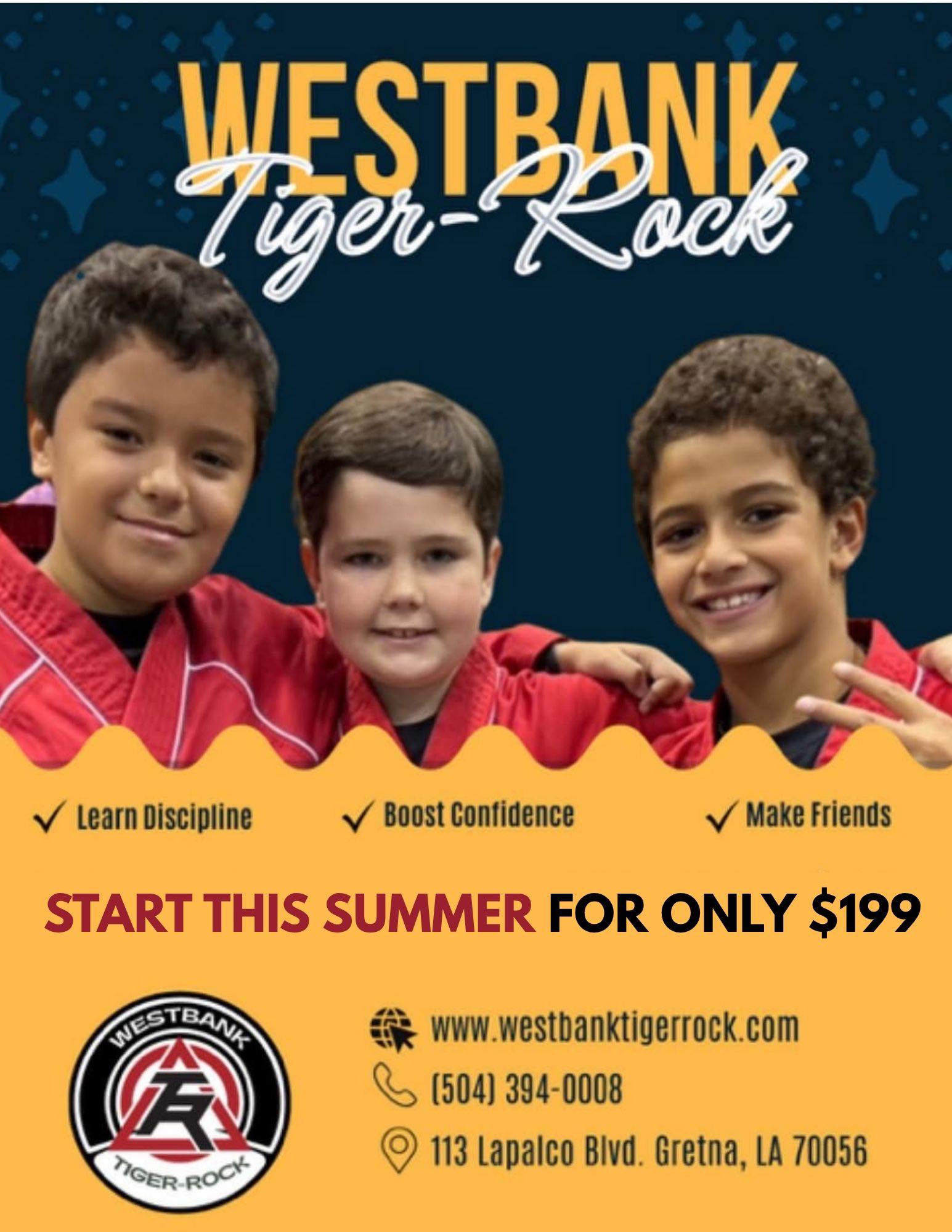 Tiger Rock Martial Arts (Westbank) Facebook ad: Tiger-Rock | Martial Arts Academy