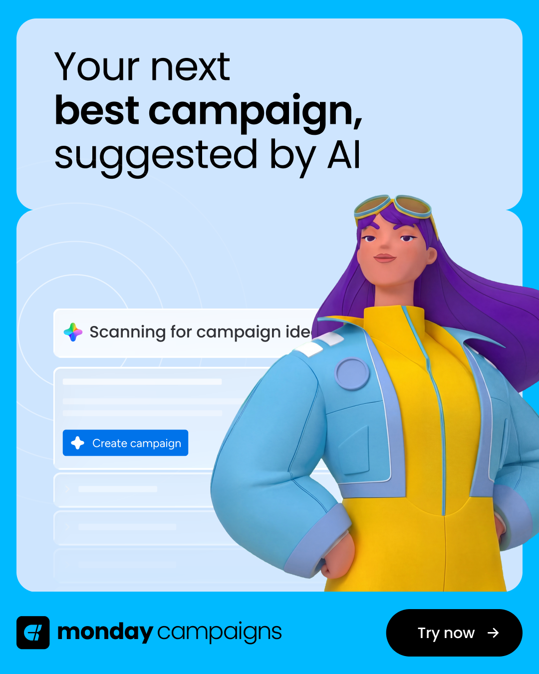 monday CRM Facebook ad