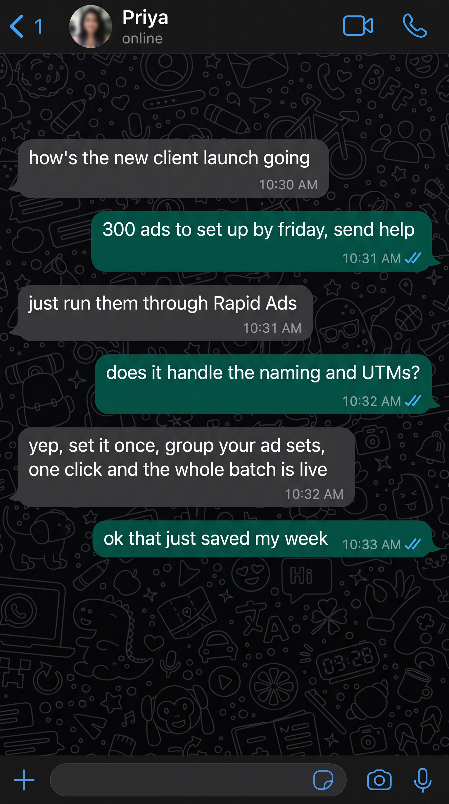 Rapid Ads Facebook ad