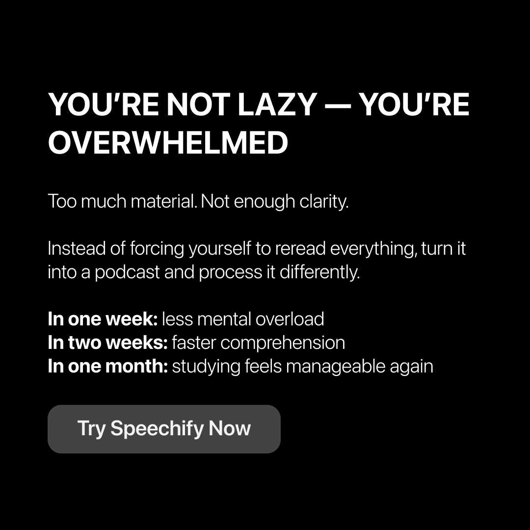 Speechify Facebook ad