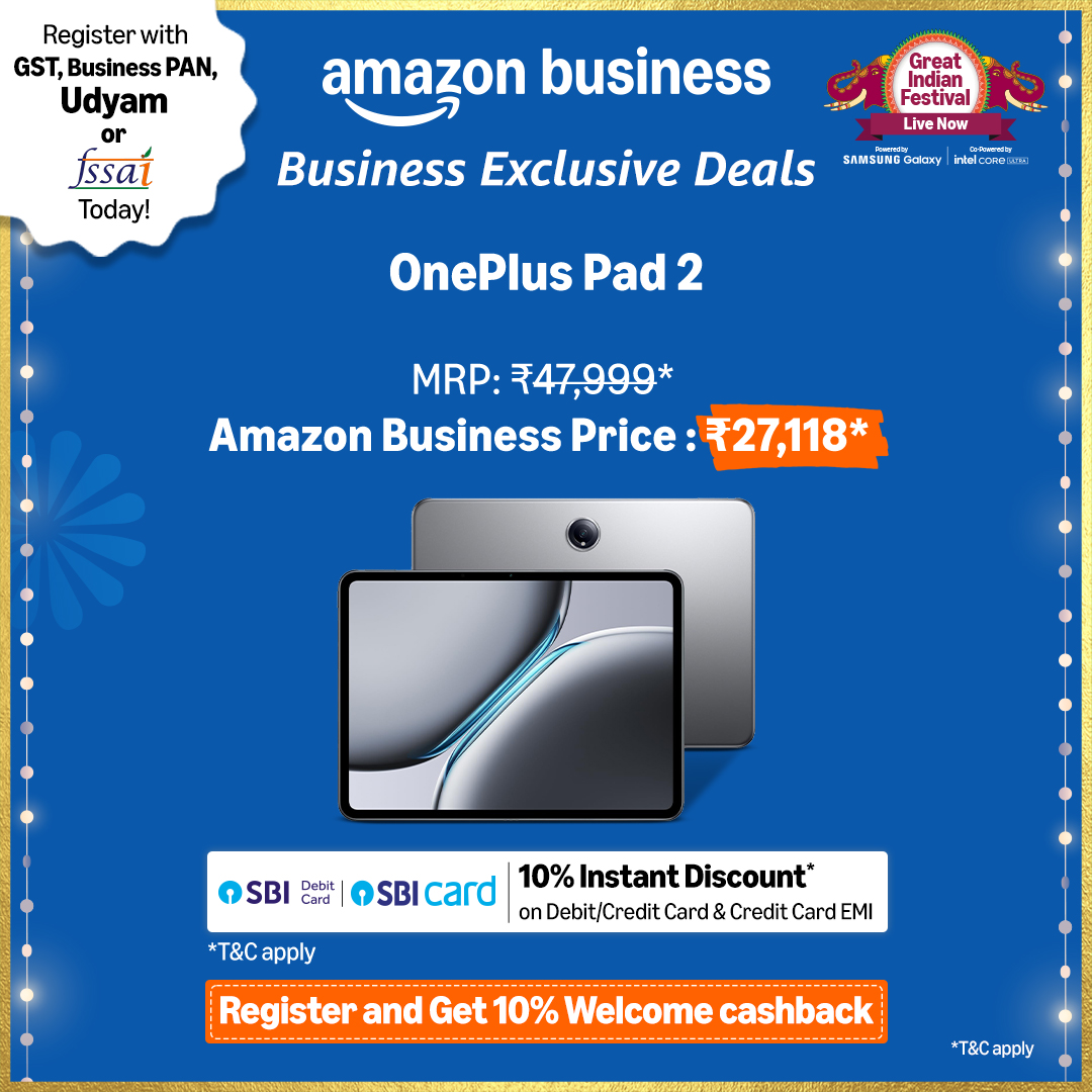 Amazon Business India Facebook ad: Get Wholesale prices and up to 10% Welcome…