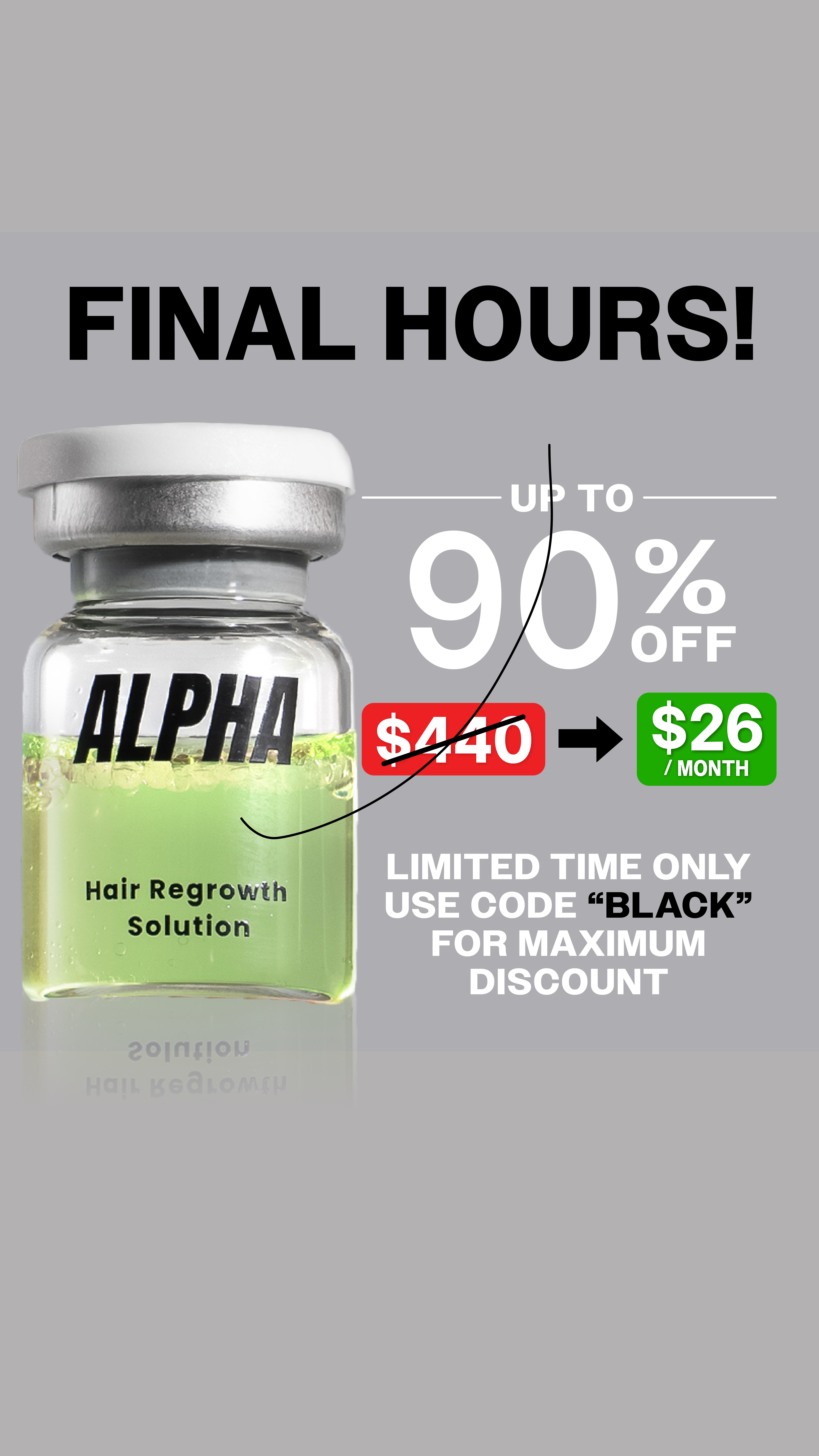 AlphaInfuse Facebook ad