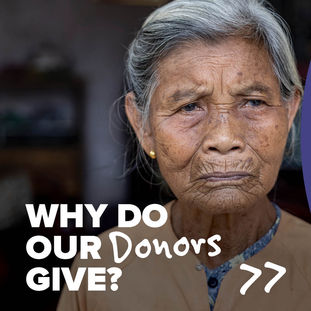 The Fred Hollows Foundation Facebook ad: This is why our donors give!