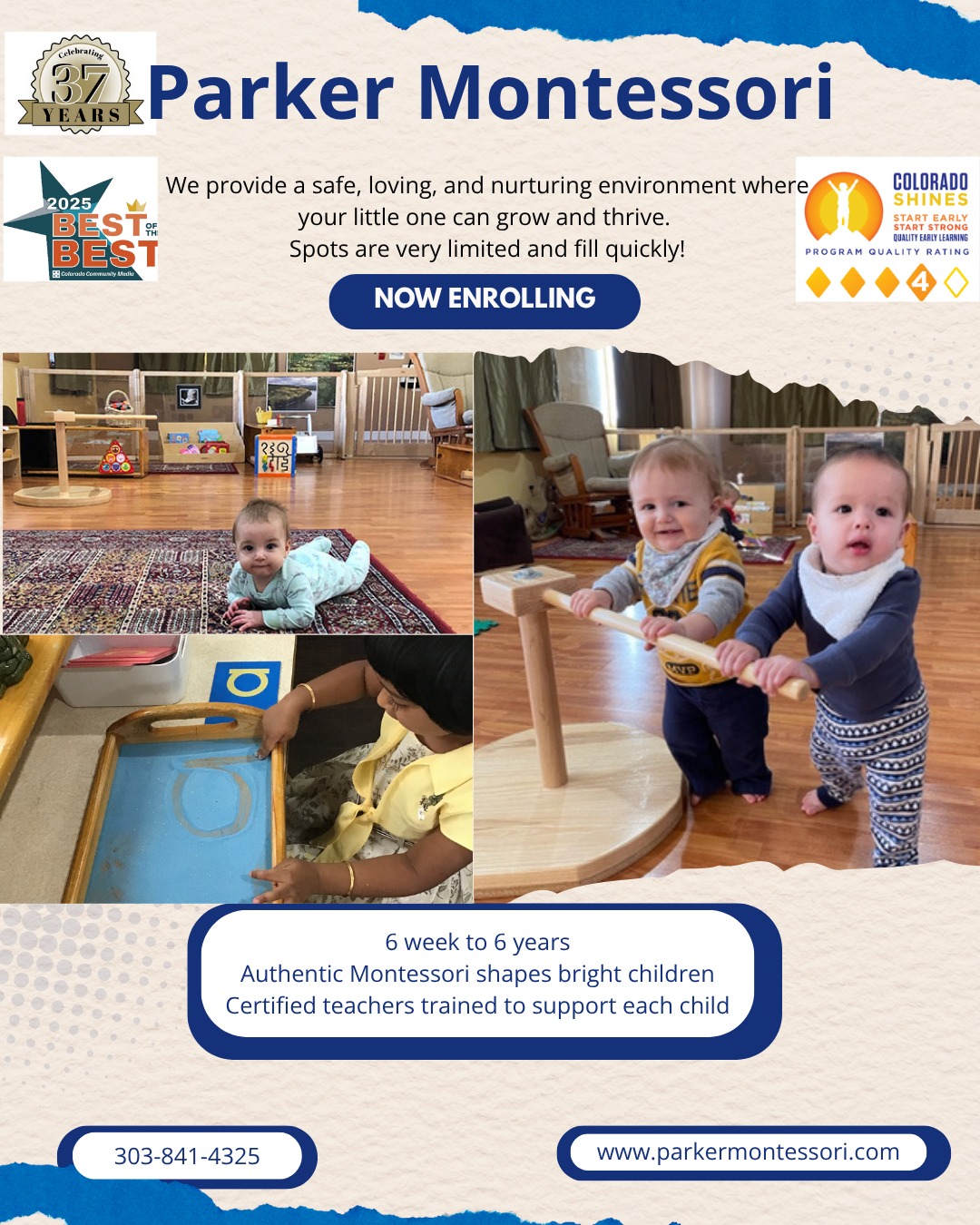 Parker Montessori Facebook ad: Parker Montessori - Preschool & Childcare Center Serving…