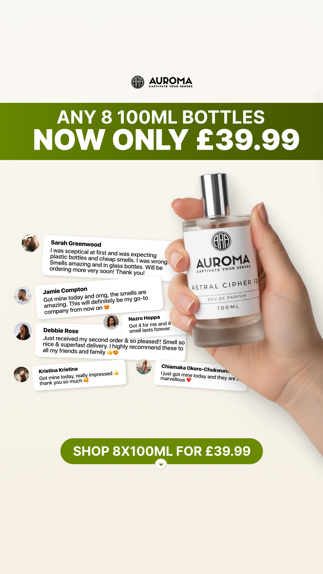 Auroma Fragrances Facebook ad