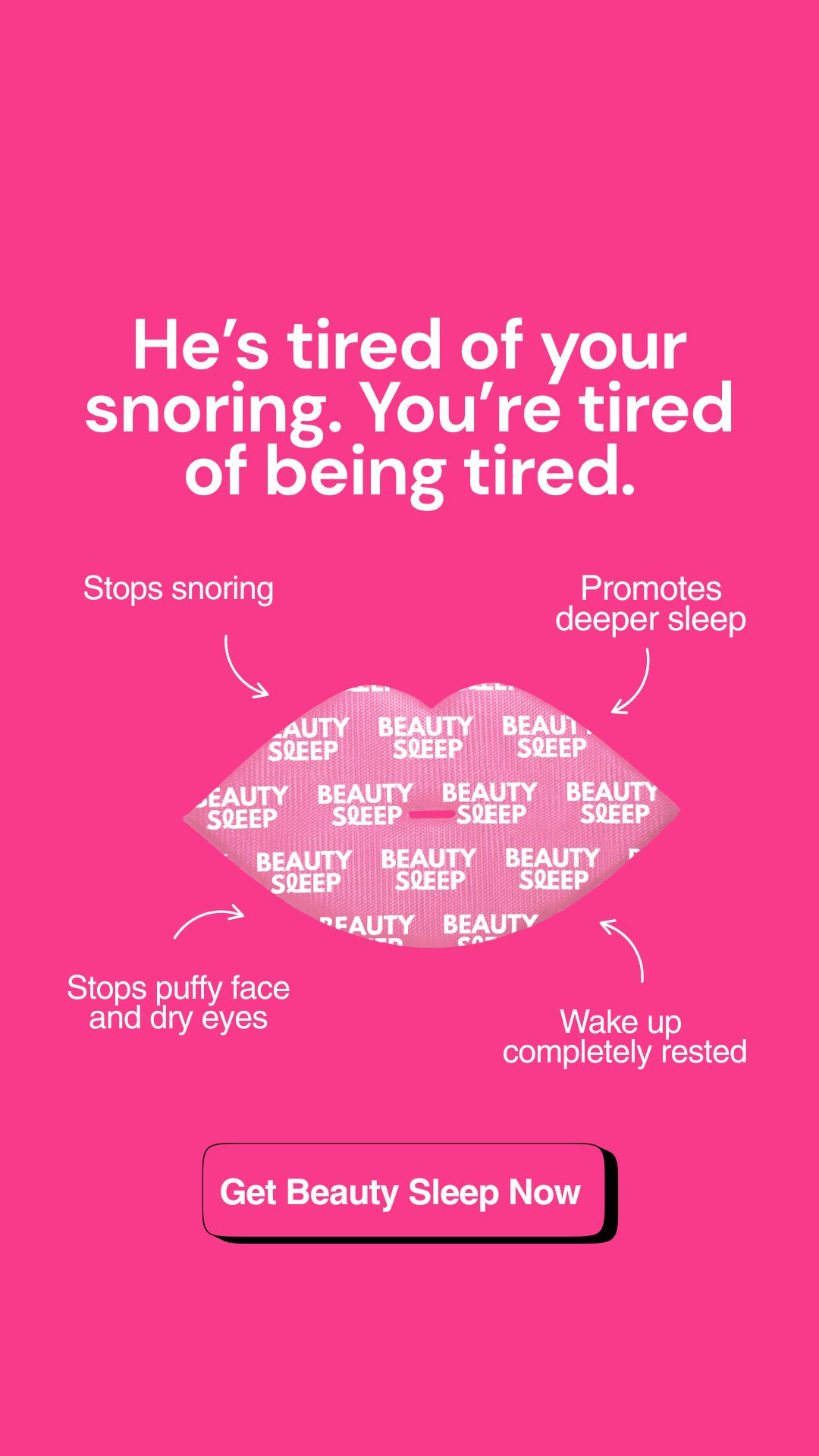 Beauty Sleep Facebook ad