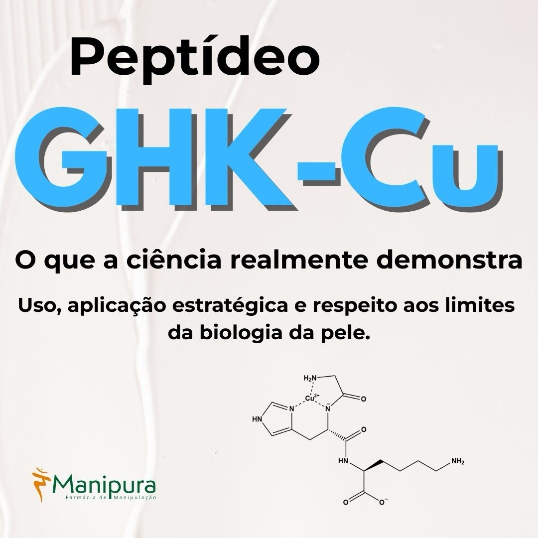 Manipura Farmácia de Manipulação Facebook ad: GHK-Cu (Peptídeo de Cobre) não é um cosmético…