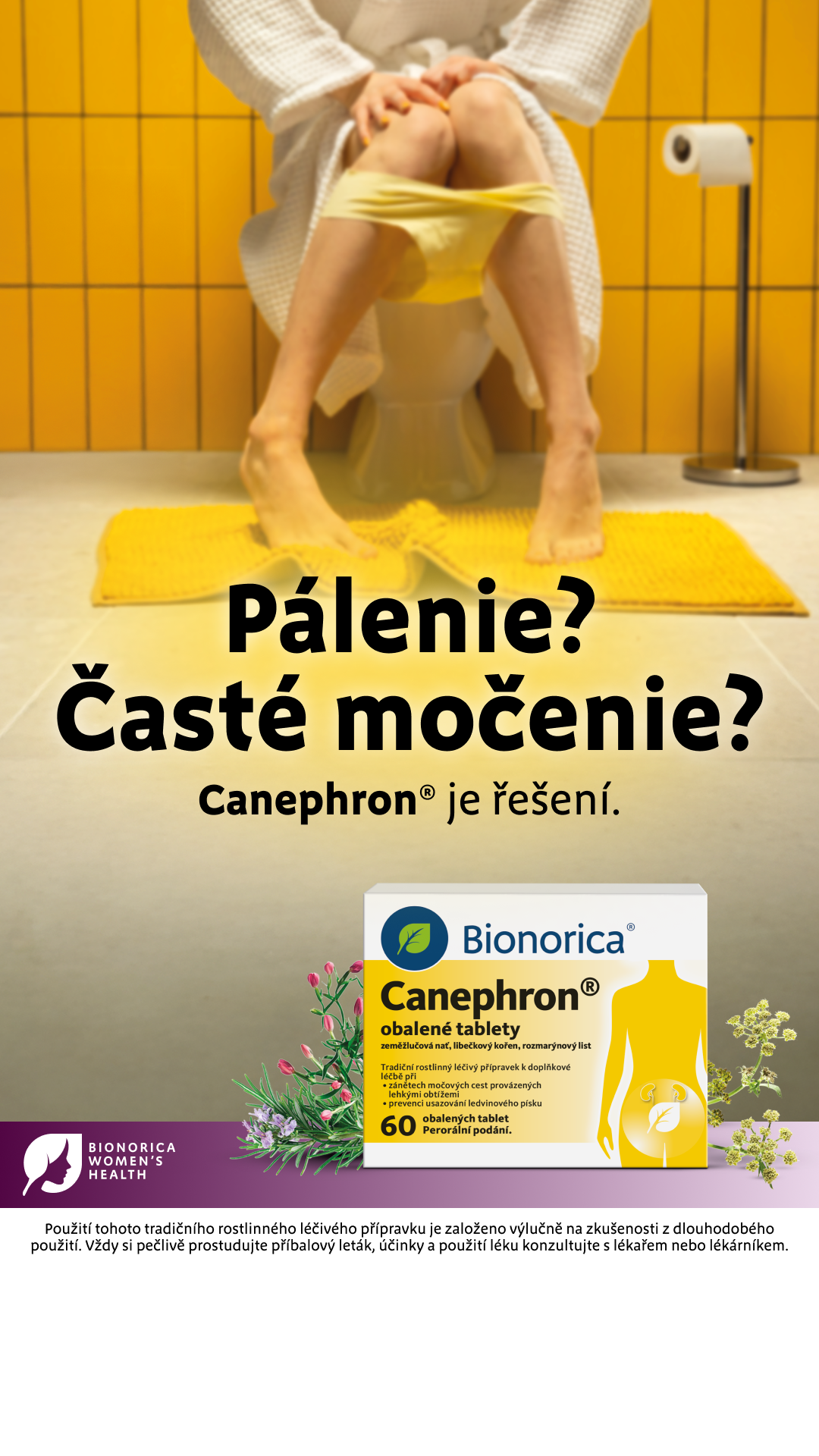 Canephron Česko Facebook ad from Jul 1, 2026