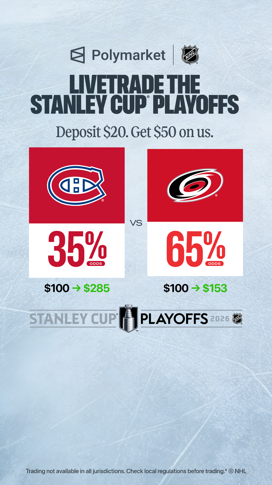 Polymarket Sports Facebook ad from May 20, 2026