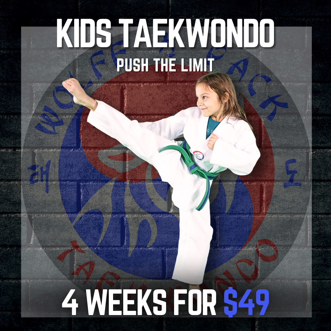 Wolfe Pack Taekwondo Facebook ad: New Student Special ll 4 Weeks for 49