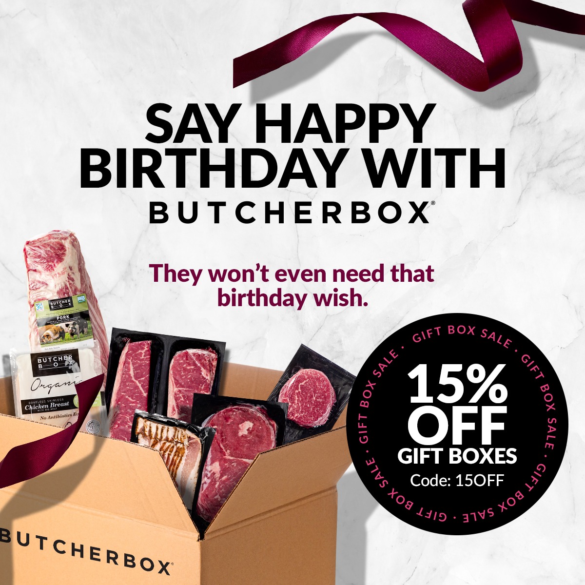 ButcherBox Facebook ad