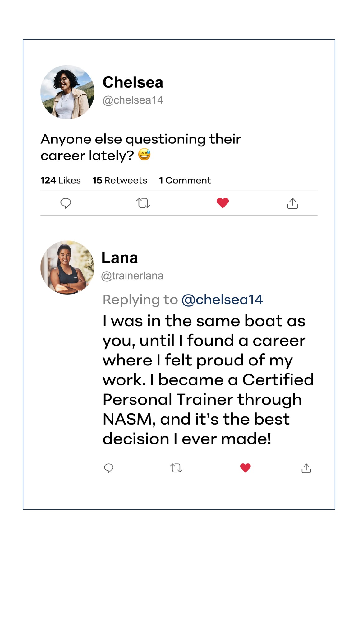 National Academy of Sports Medicine (NASM) Facebook ad