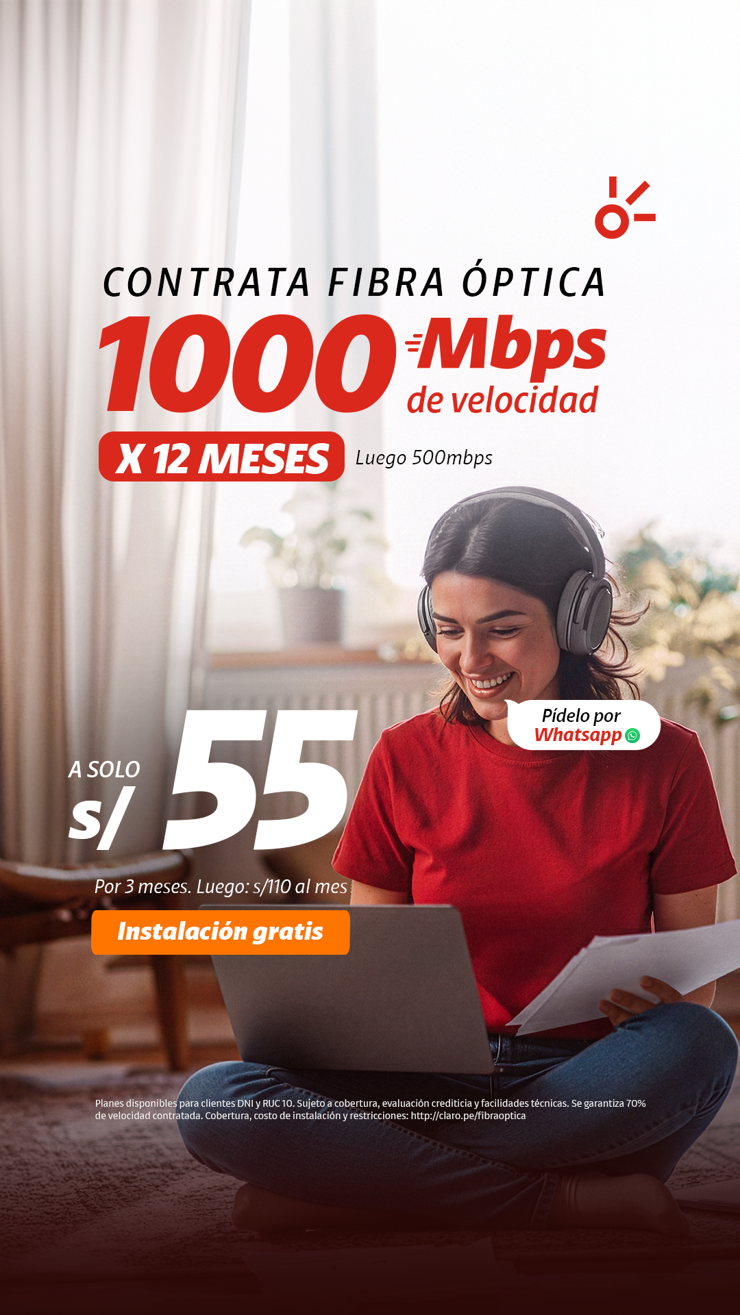 Claro Perú Facebook ad