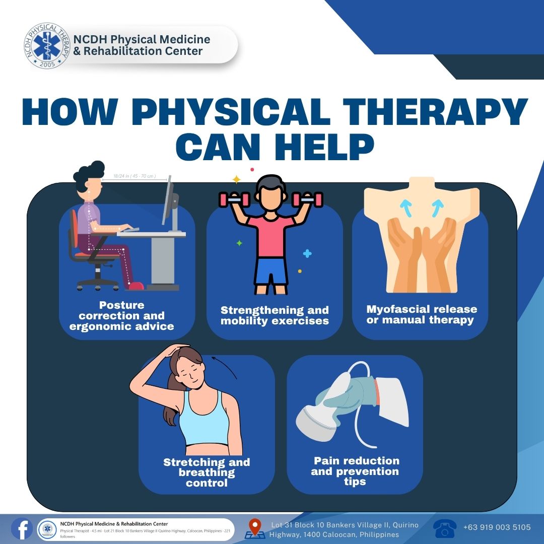NCDH Physical Medicine & Rehabilitation Center Facebook ad: Pain Relief Without Pills or Surgery!
