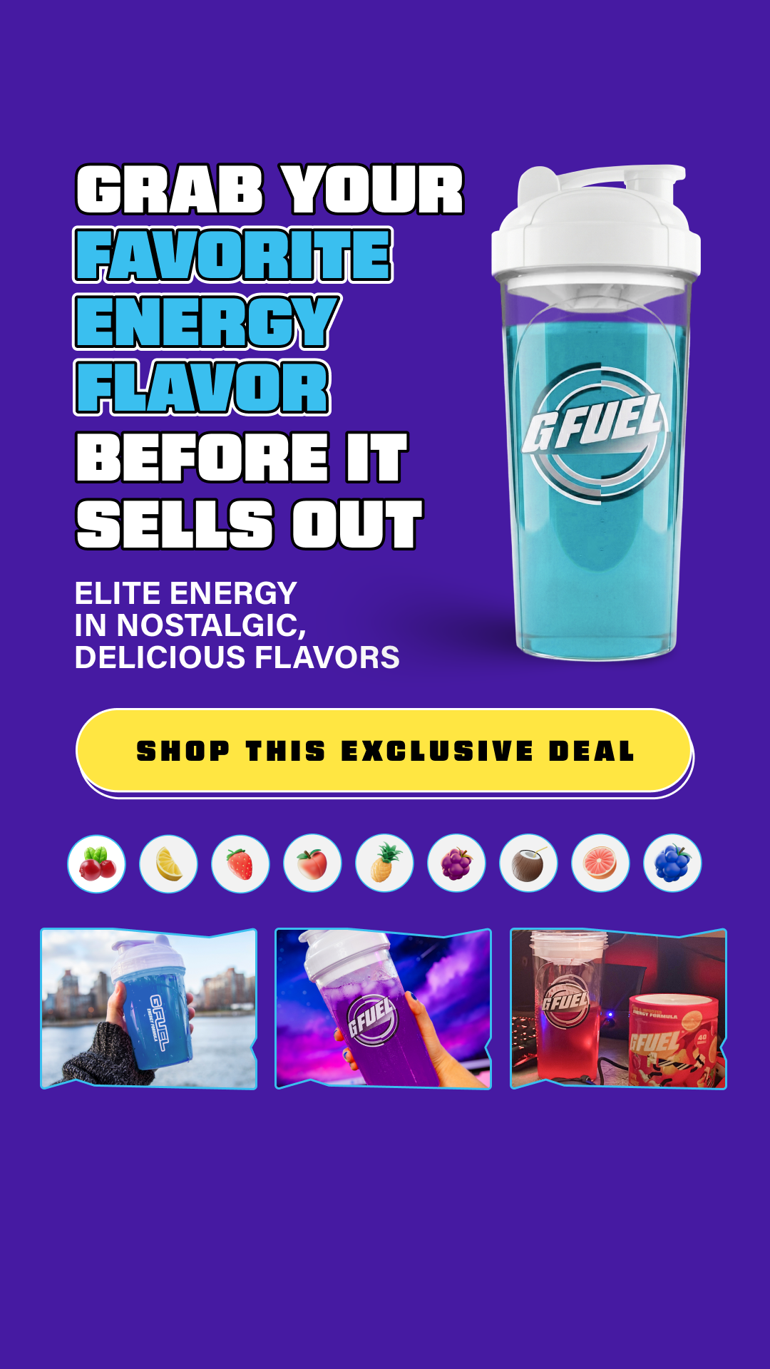 G FUEL Facebook ad