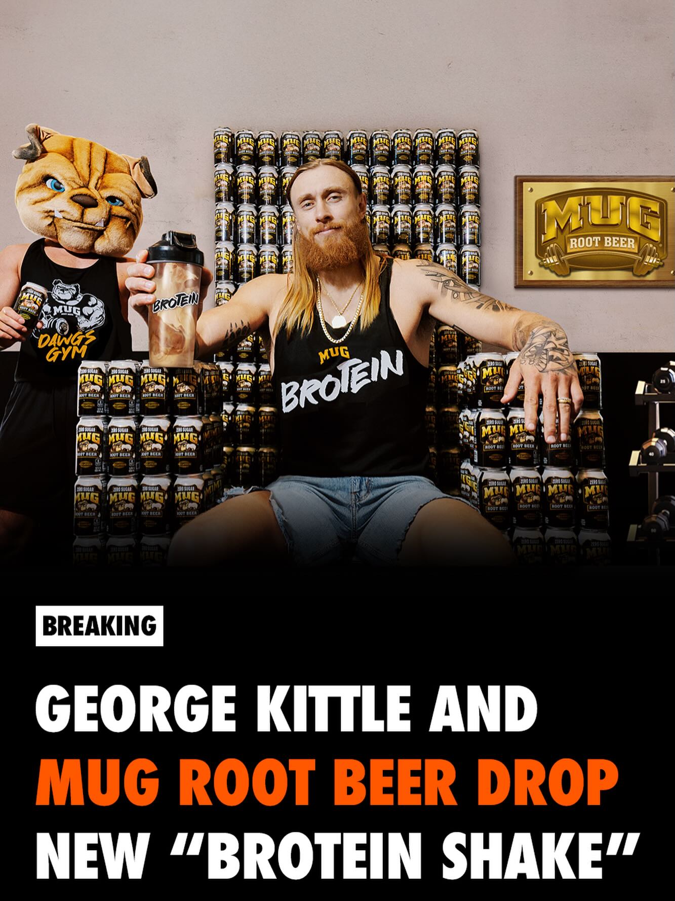 Mug Root Beer Facebook ad: we heard u, now @gkittle is gonna shred…