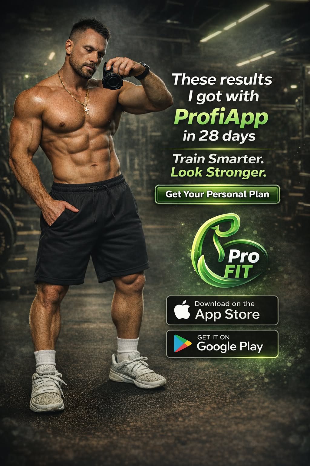 ProFit: Trainer & Workout Plan Facebook ad