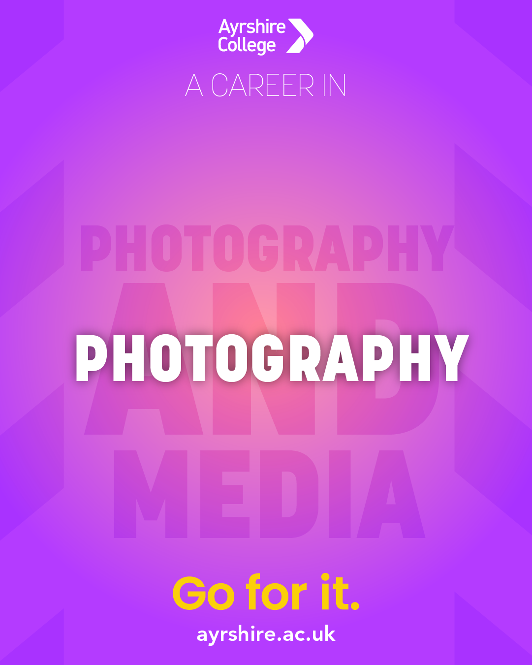 Ayrshire College Facebook ad