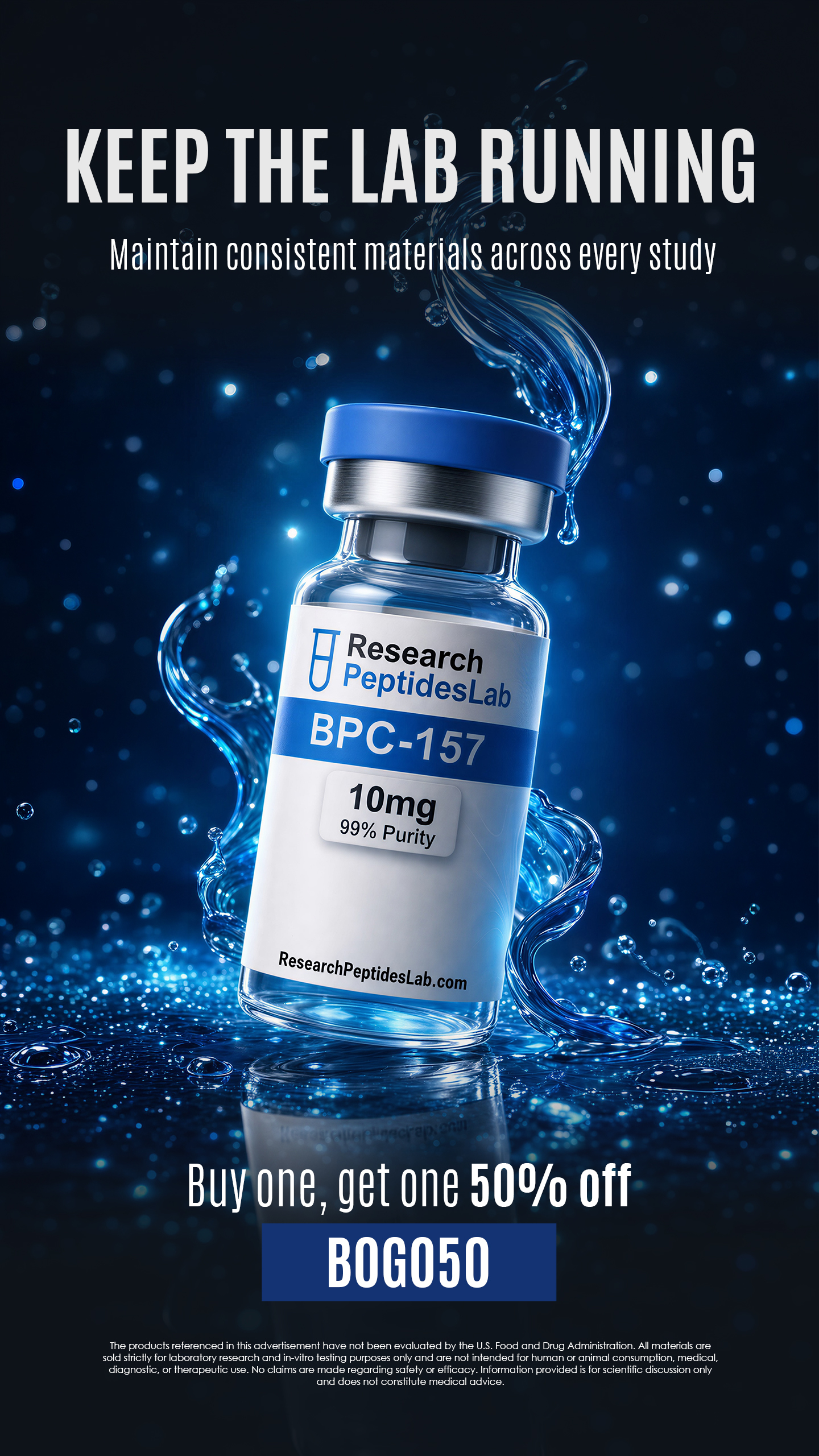 Research Peptides Lab Facebook ad