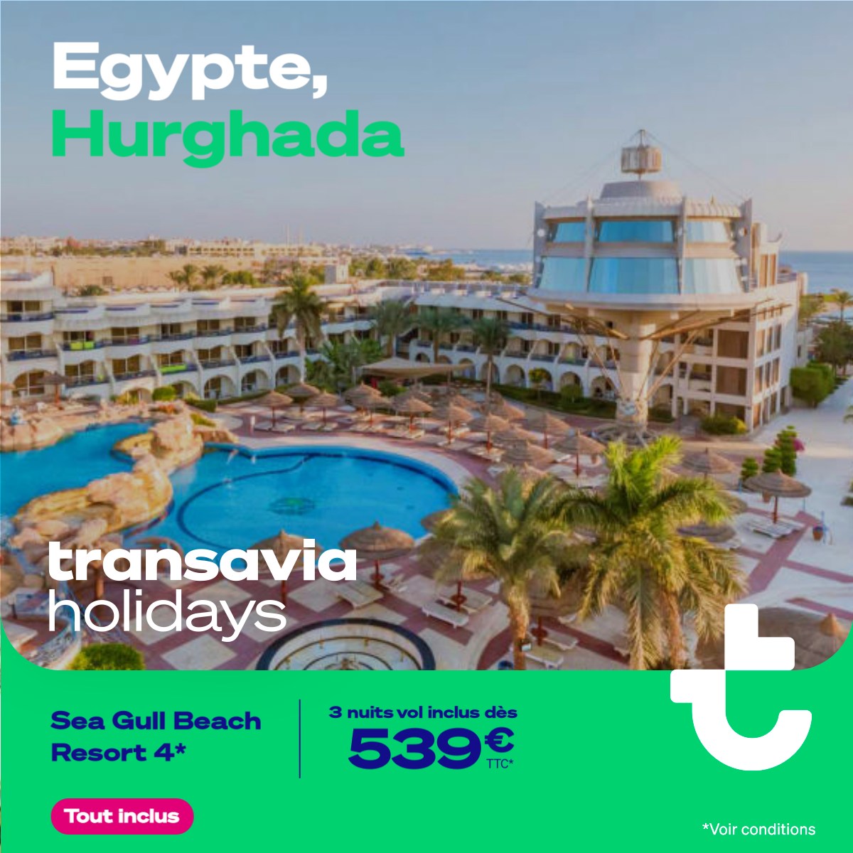 Transavia Facebook ad