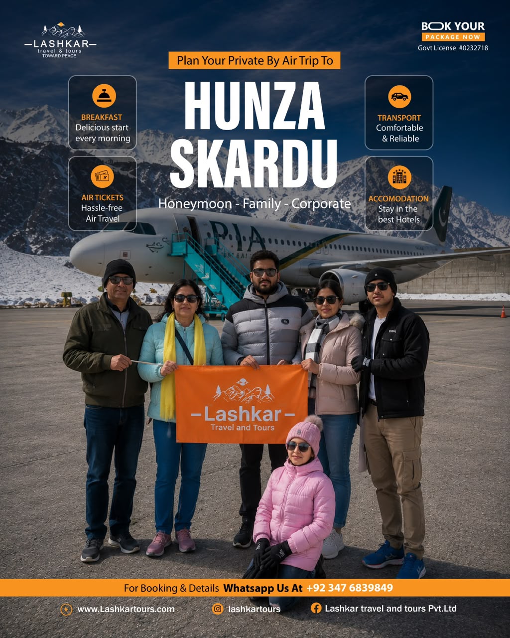 Pakistan Tours - Lashkar Tours Facebook ad: Exclusive by Air Trip