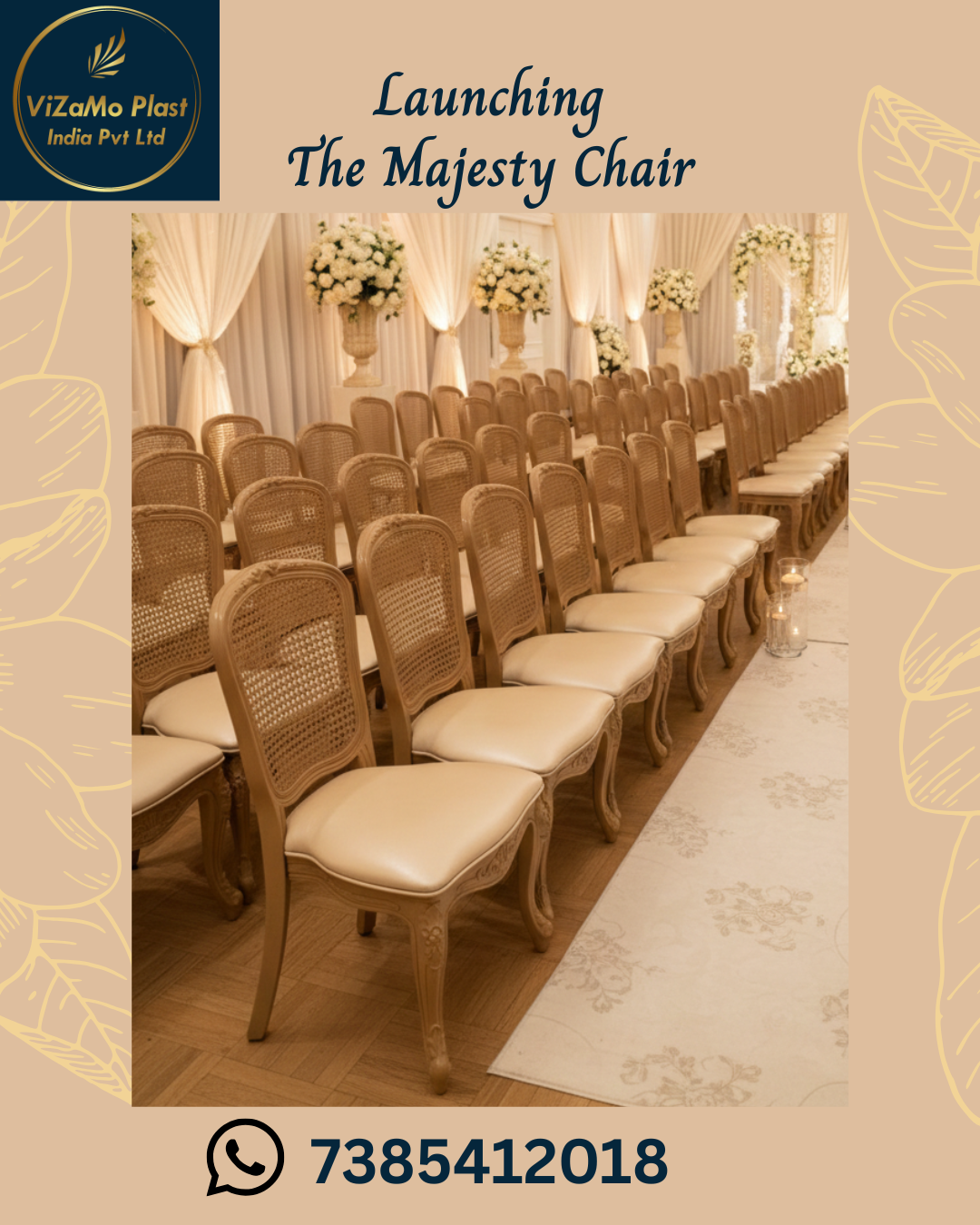 Vizamo Plast India Facebook ad: Light Weight and Durable Luxury Chairs - Made…