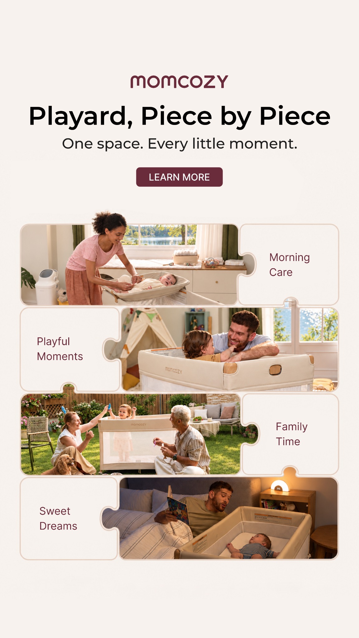 Momcozy Facebook ad: Ready in Seconds. Easy in Every Mode.