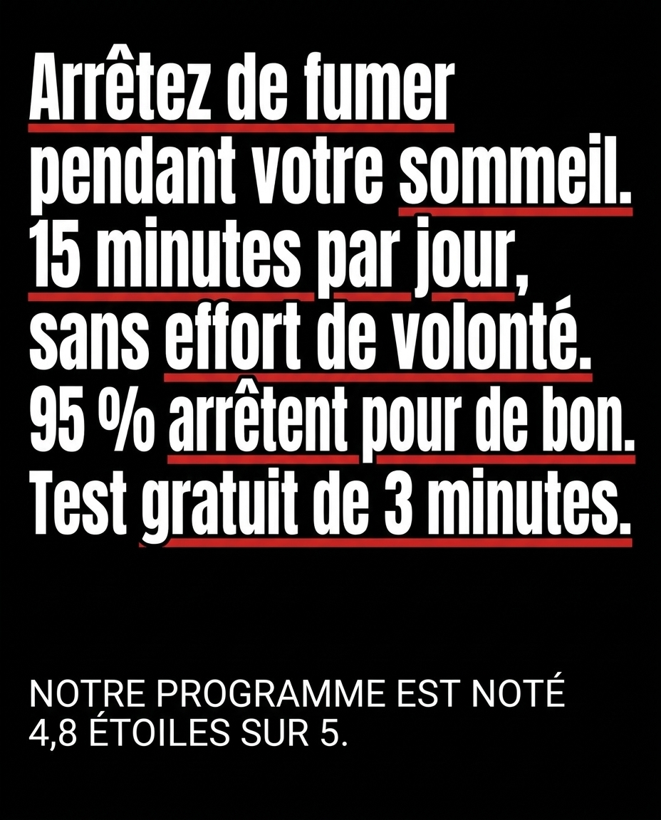Hypnozio: power of hypnotherapy Facebook ad: Arrêter de fumer d'une manière qui semble vraiment facile