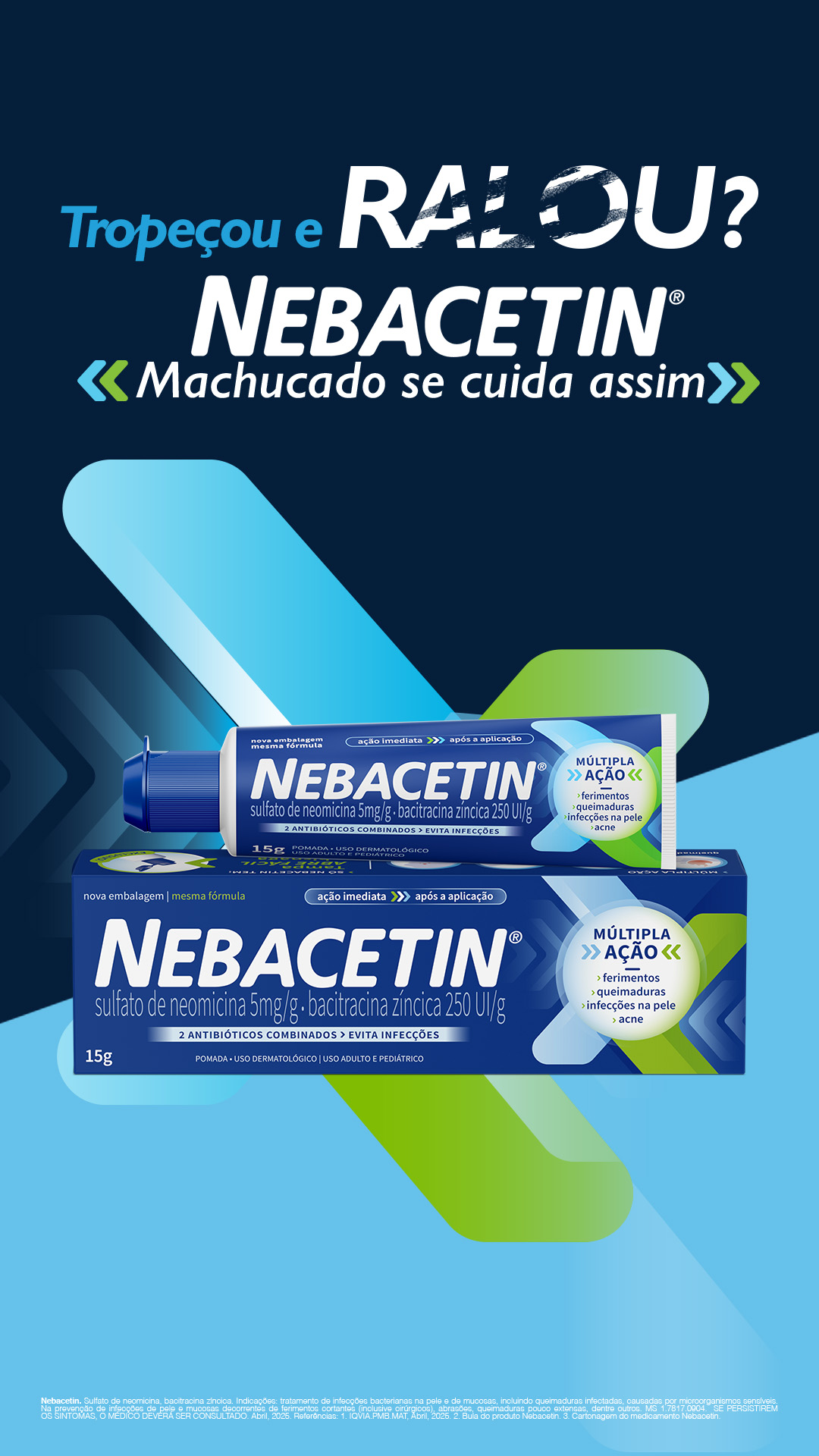 Nebacetin Facebook ad: Ralou? Passa Nebacetin