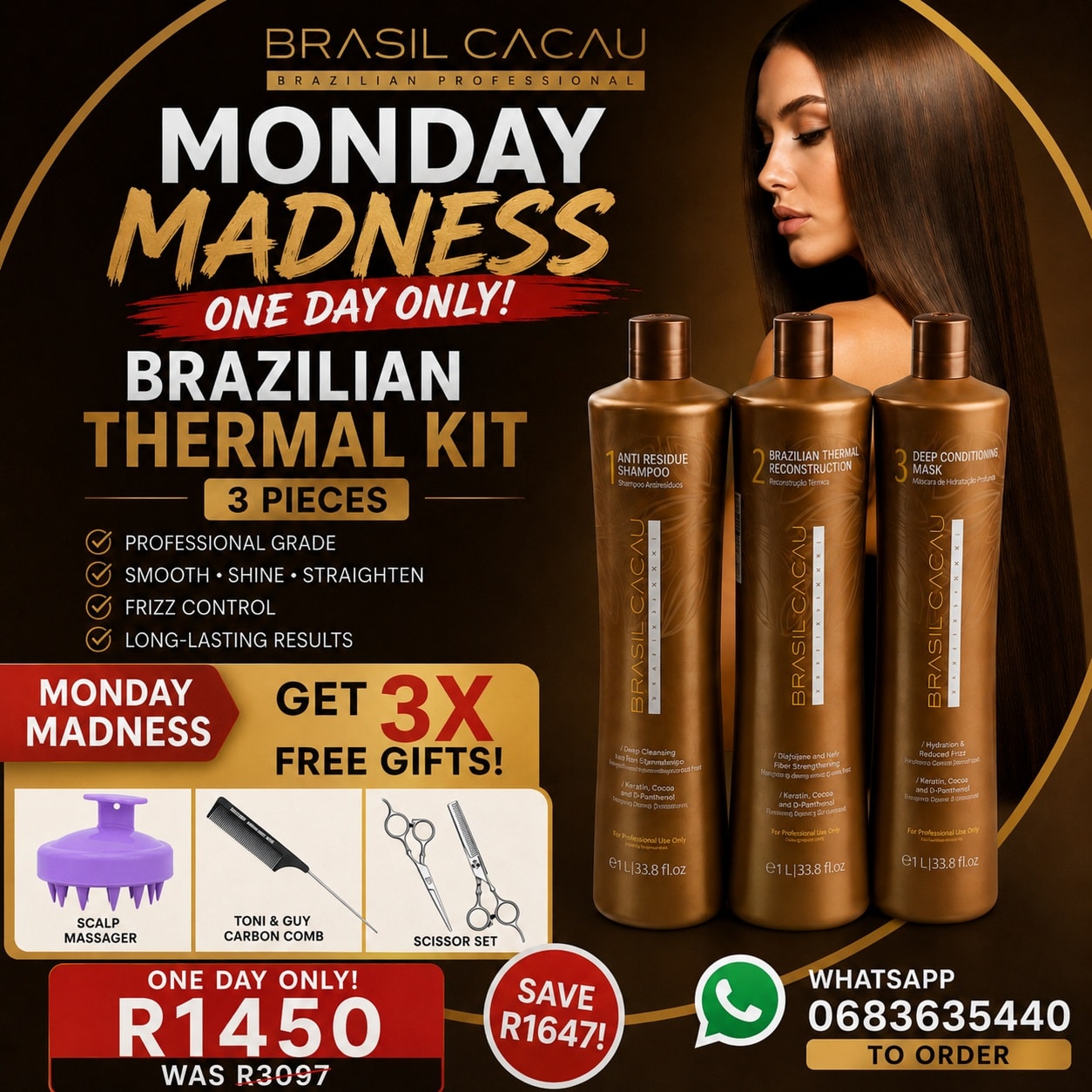Divine Hair Facebook ad: MONDAY MADNESS SALE