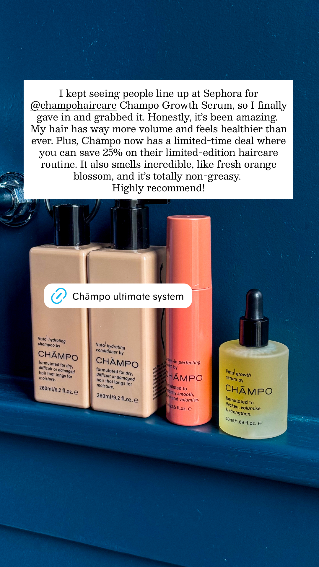Chāmpo Haircare Facebook ad